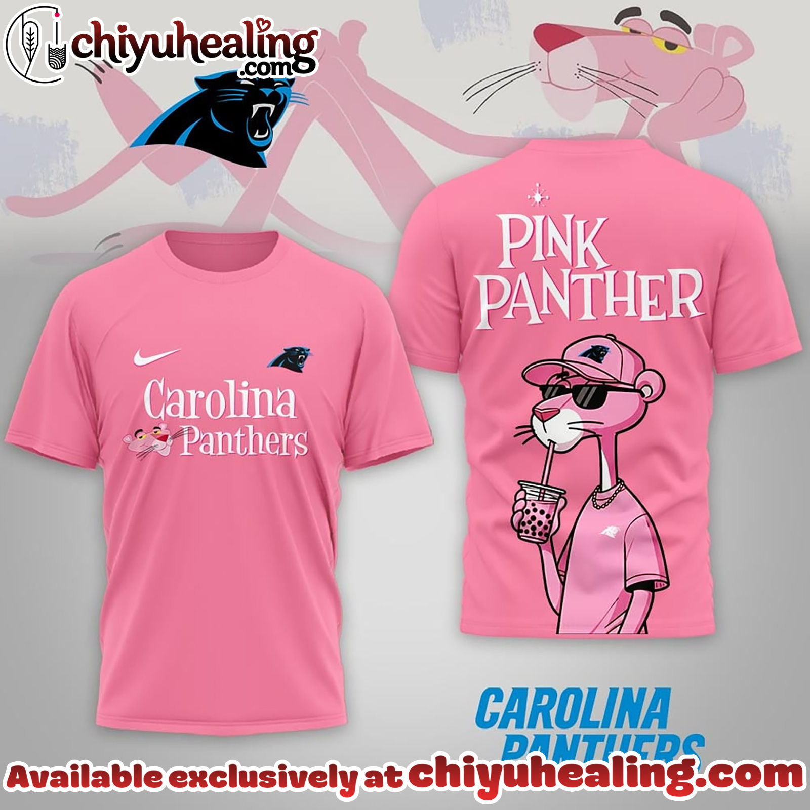 Carolina Panthers Premium NFL Pink Panther 3D Shirt, Hoodie, Sweatshirt, All Team NFL