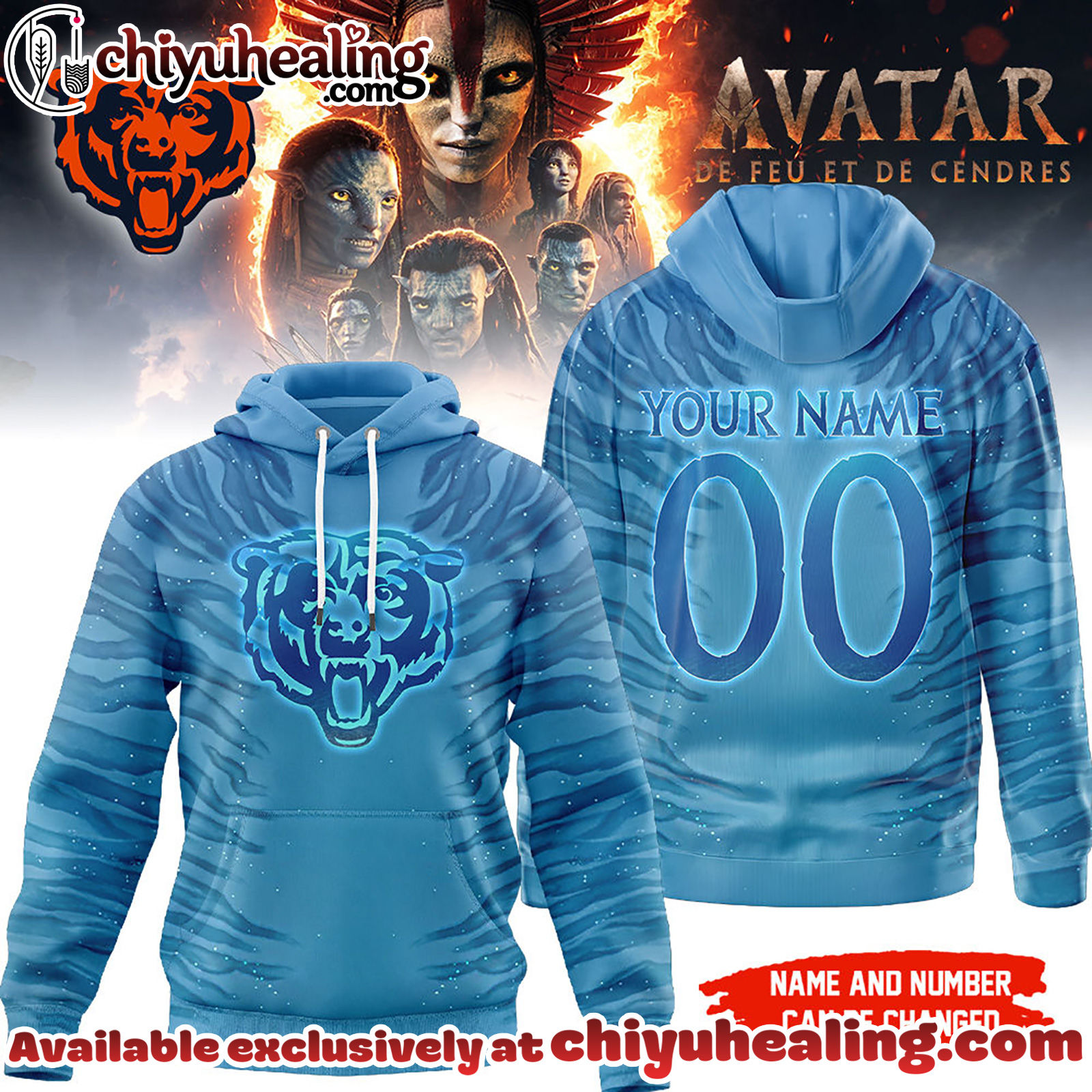 Ccago Bears Premium NFL Avatar Personalized 3D Hoodie, Sweatshirt, T-shirt