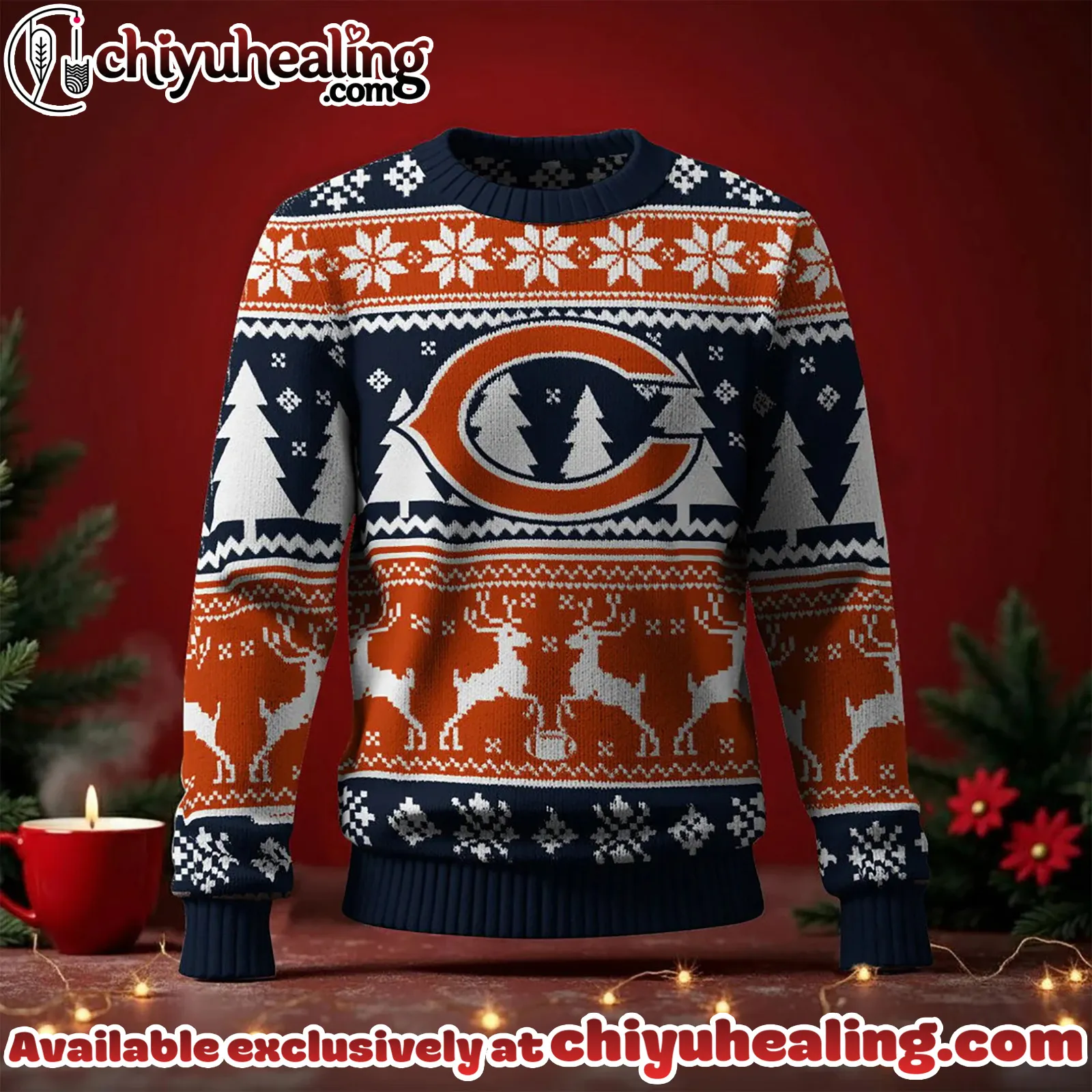 Chicago Bears 2025 Christmas New Ugly Sweatshirt, All Team NFL