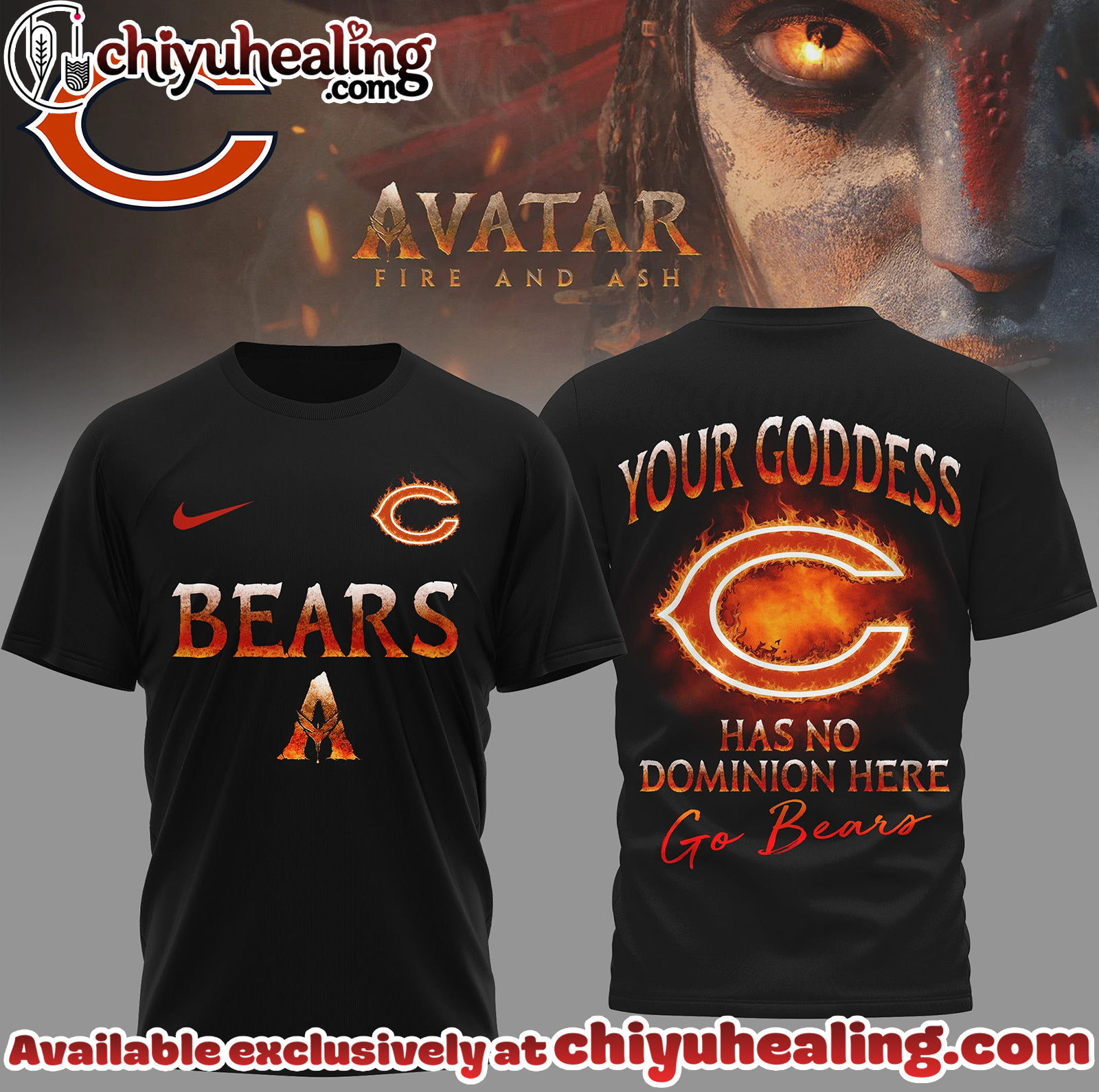 Chicago Bears Premium NFL Avatar Fan 3D Shirt