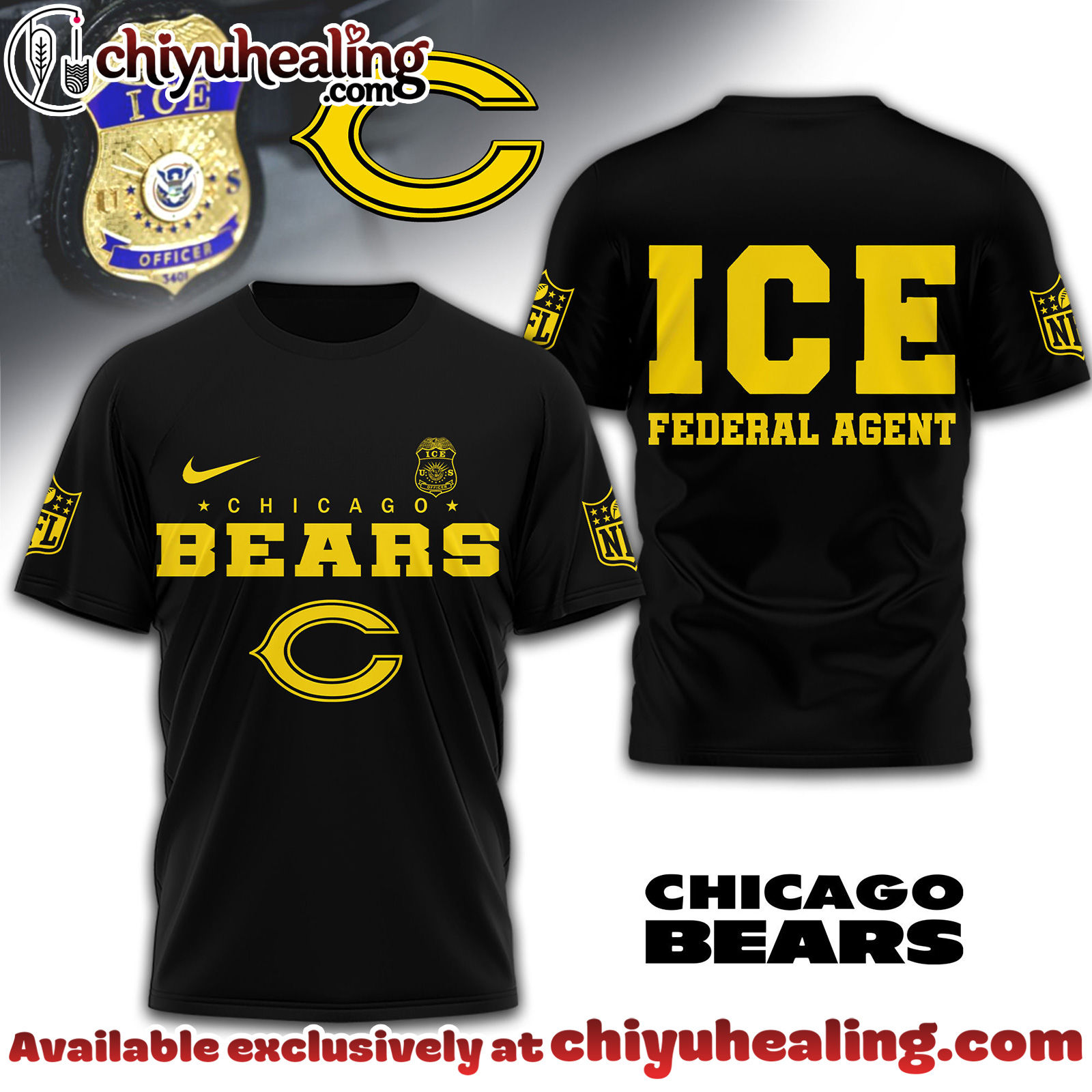 Chicago Bears Premium NFL Ice Federal Agent Shirt