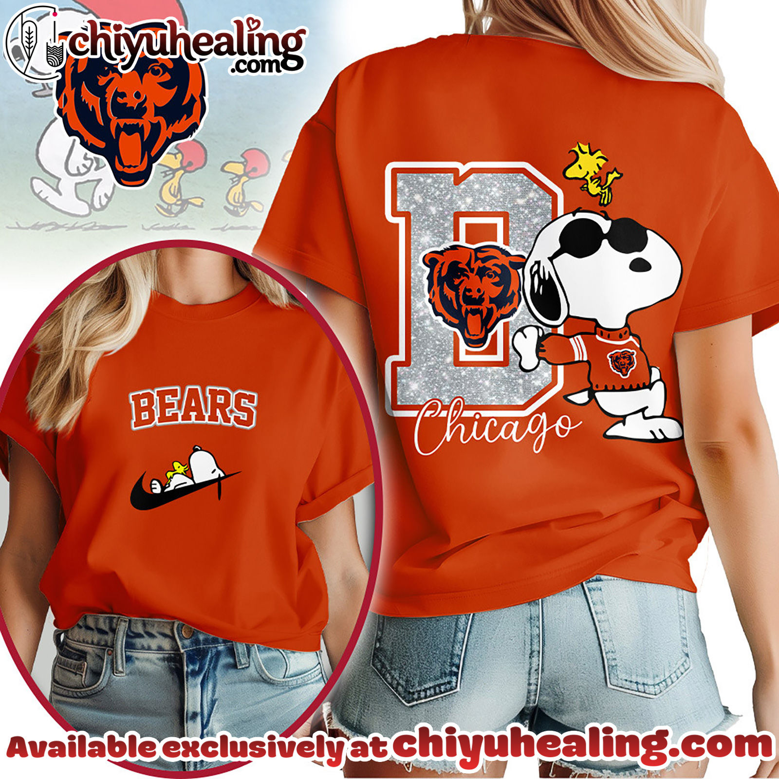 Chicago Bears Premium NFL Snoopy 3D Shirt, Hoodie, Sweatshirt, All Team NFL