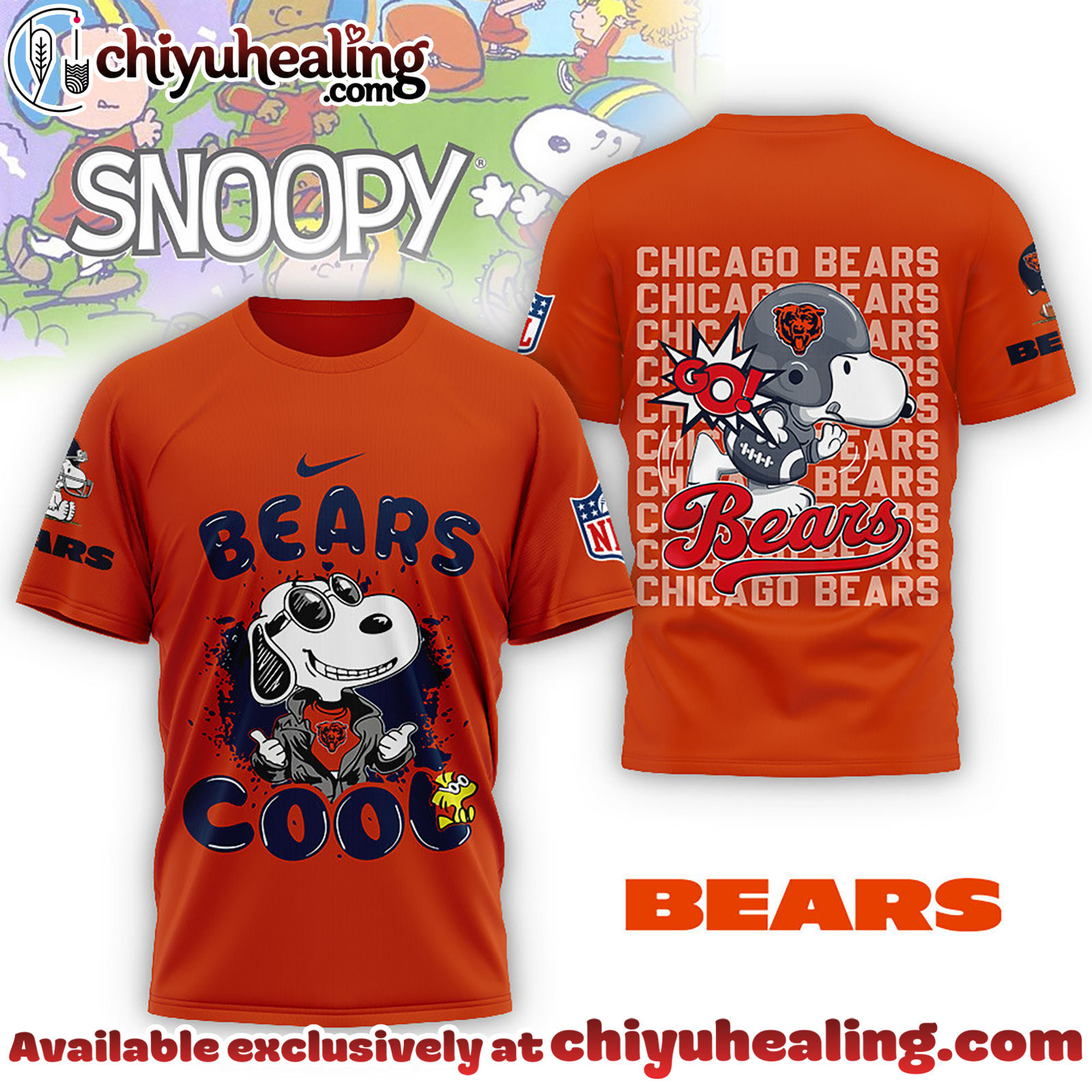 Chicago Bears Premium NFL Snoopy Cool Shirt, Hoodie, Sweatshirt, All Team NFL