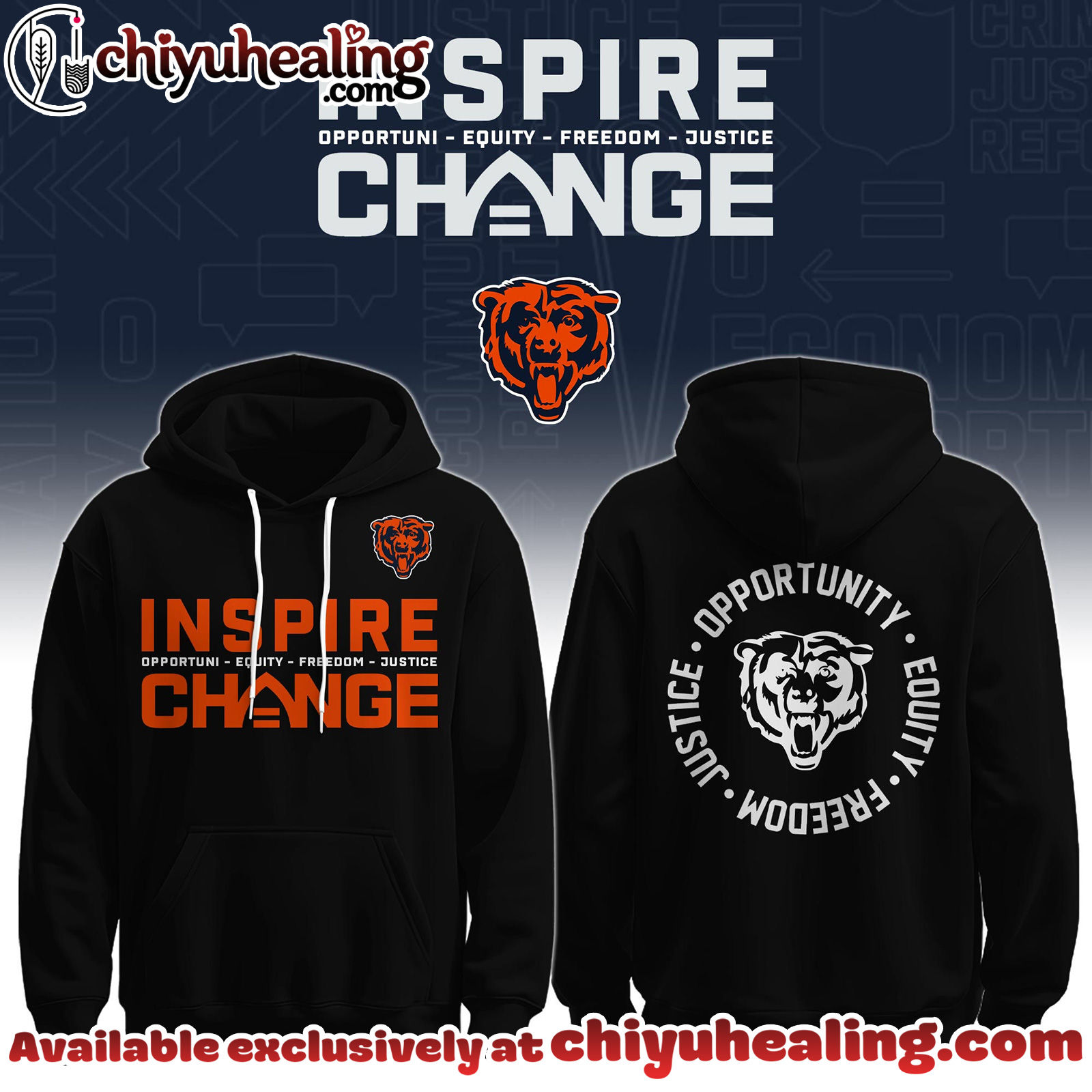 Chicago Bears Special Inspire Change Limited Edition Hoodie, Tshirt, Sweatshirt