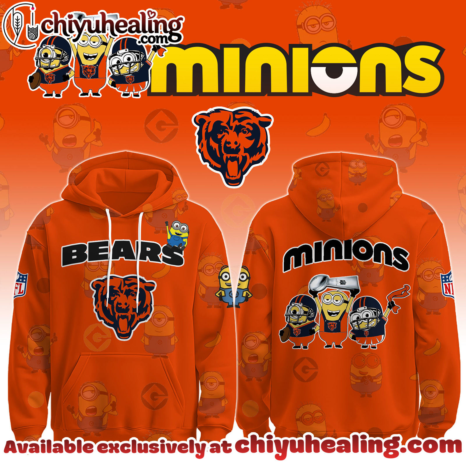 Chicago Bears x Minions Limited Edition - Selling Out Fast Hoodie, Sweatshirt, T-shirt