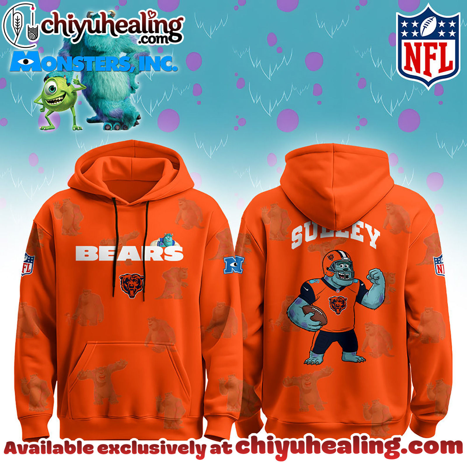 Chicago Bears x Monsters, Inc Limited Edition Hoodie Cutest Drop of the Year Hoodie, Tshirt, Sweatshirt