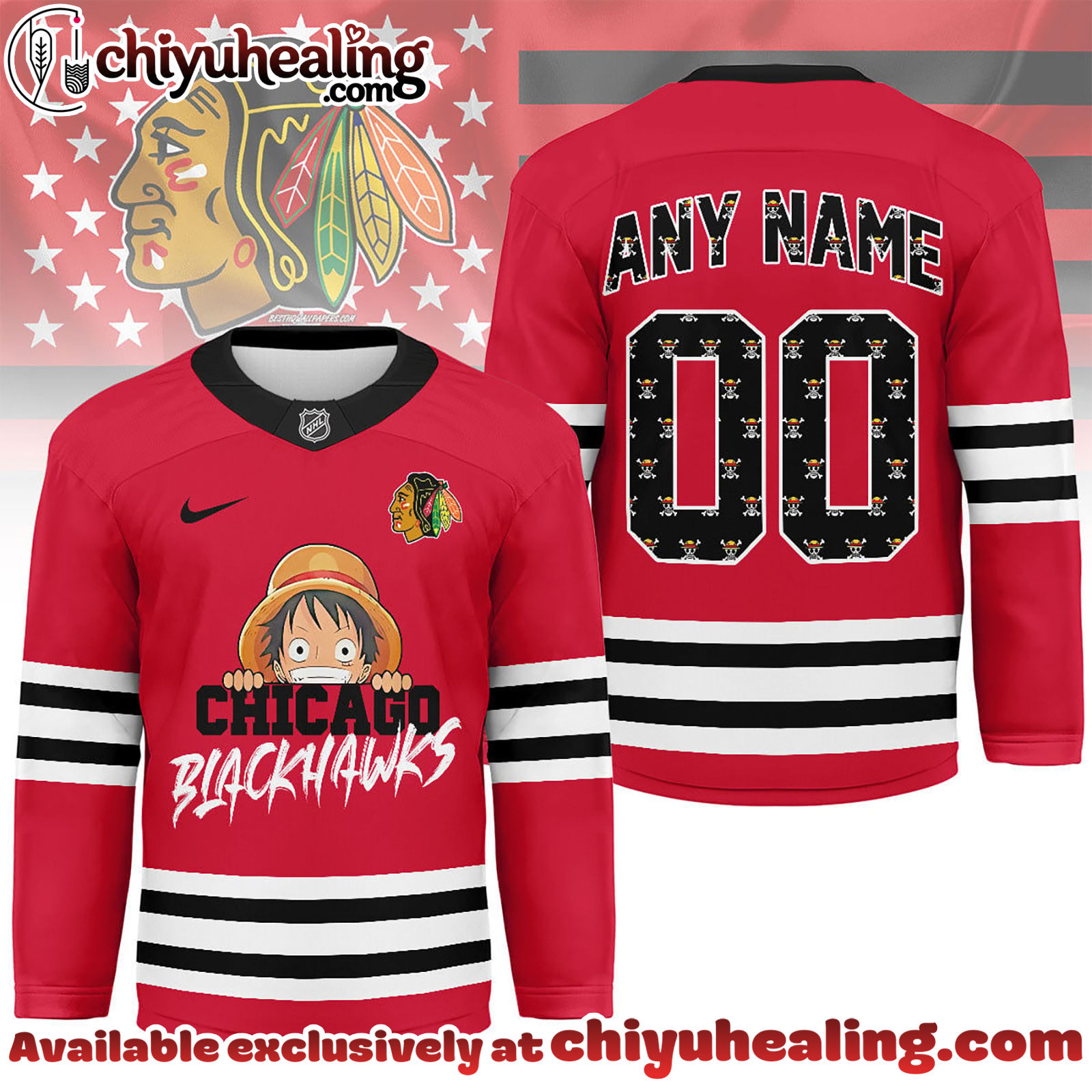 Chicago Blackhawks Premium NHL One Piece Hockey Jersey NY