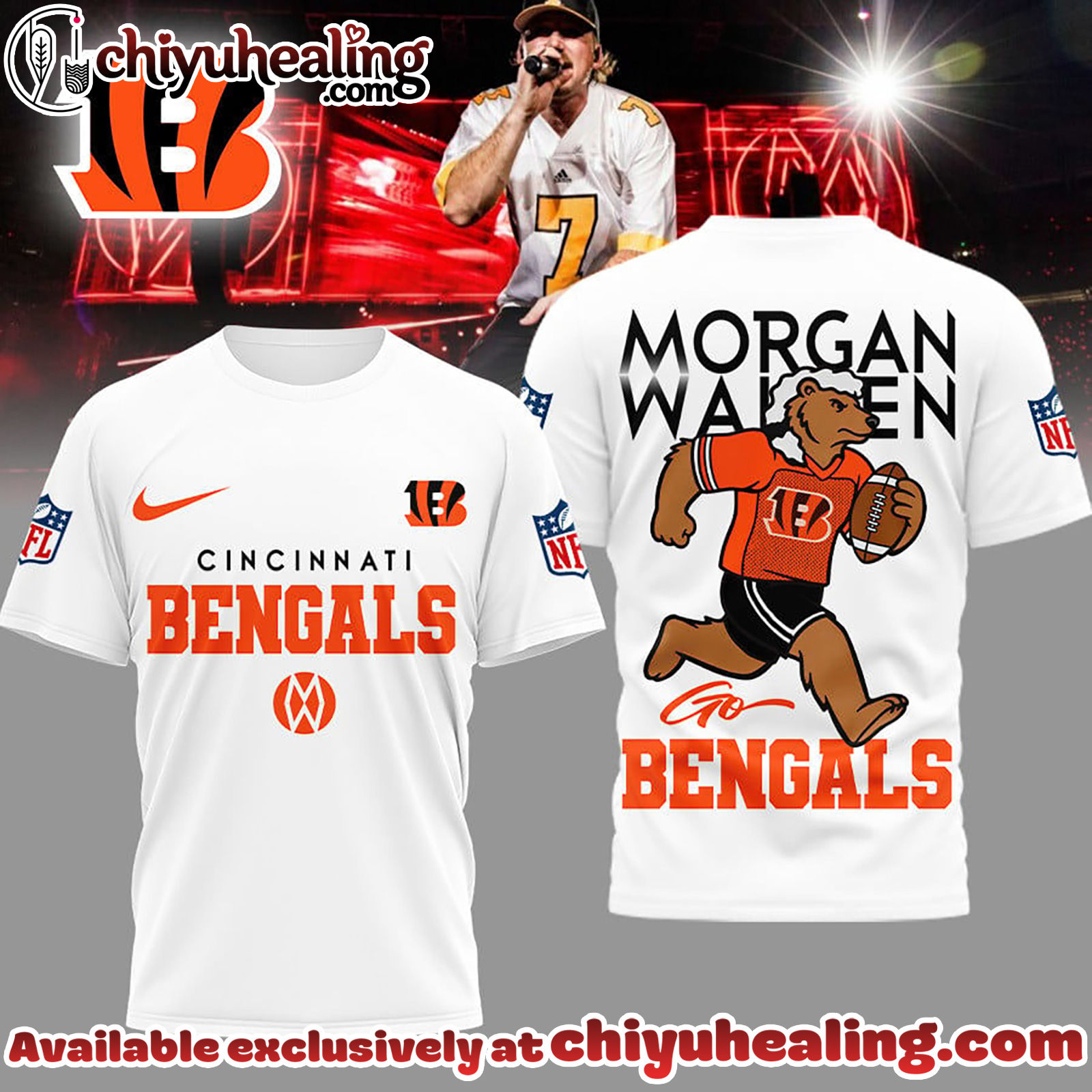 Cincinnati Bengals Premium NFL Morgan Wallen Fan 3D Shirt, Hoodie, Sweatshirt