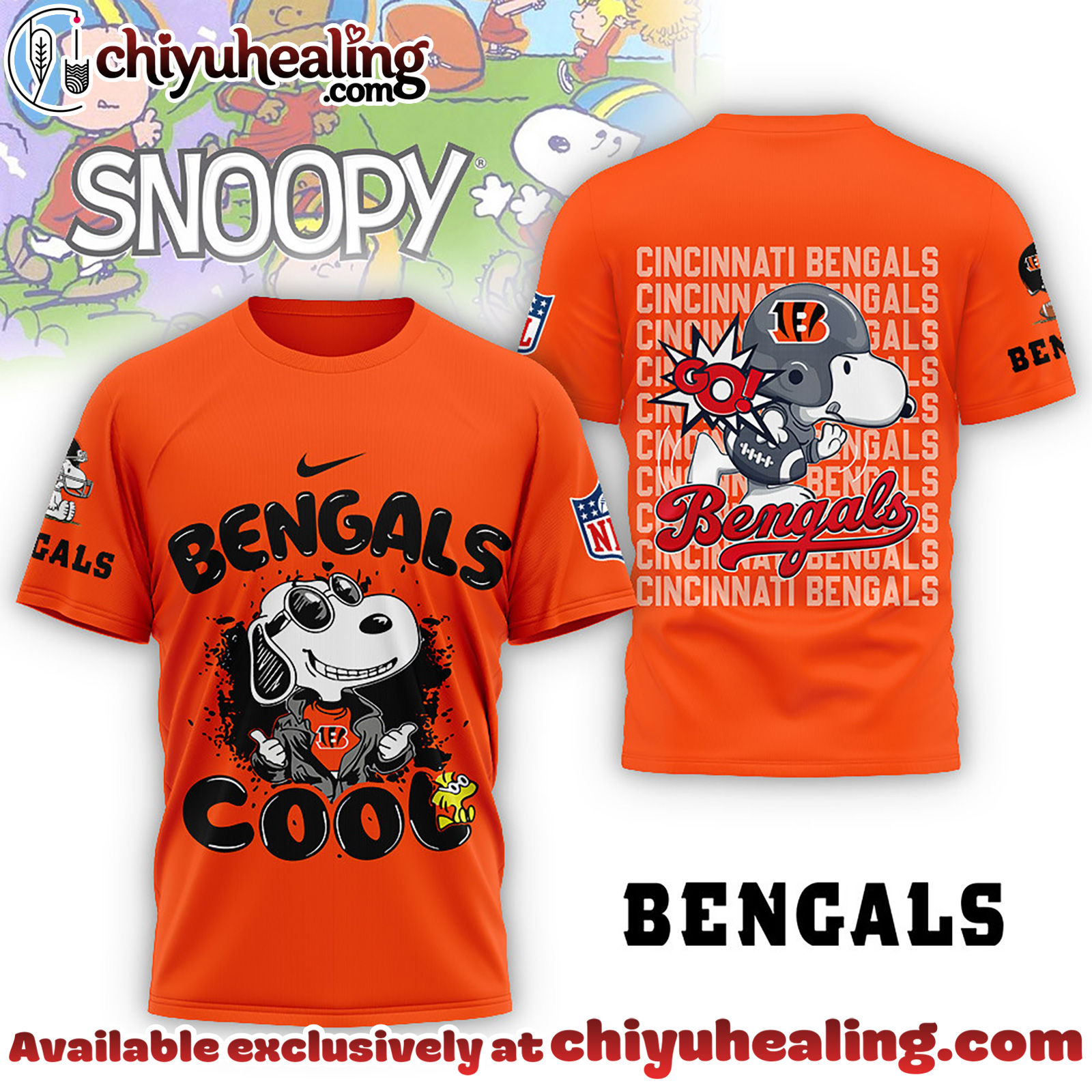 Cincinnati Bengals Premium NFL Snoopy Cool Shirt, Hoodie, Sweatshirt, All Team NFL