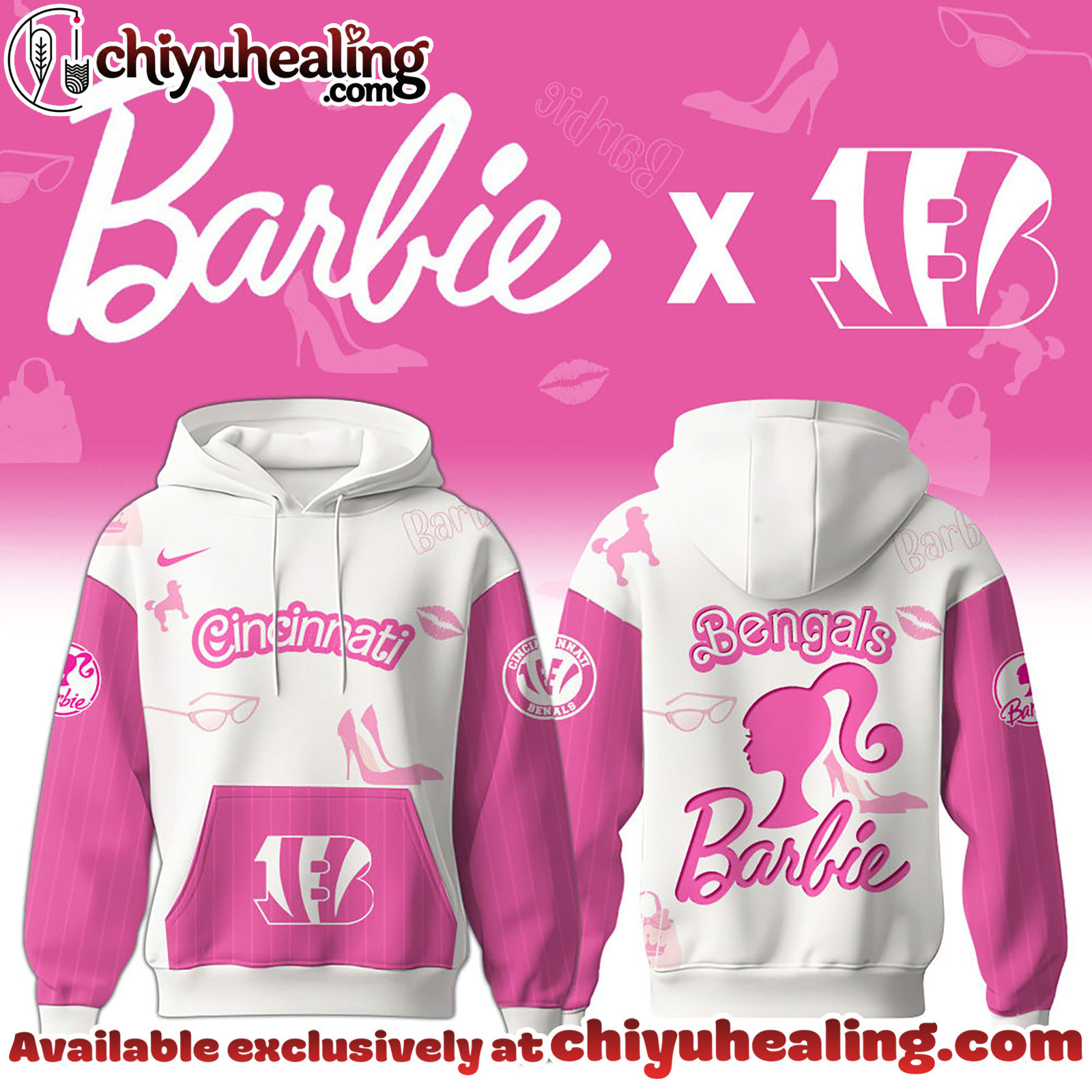 Cincinnati Bengals x Barbie Hoodie Limited Edition - Selling Out Fast Hoodie, Sweatshirt, T-shirt