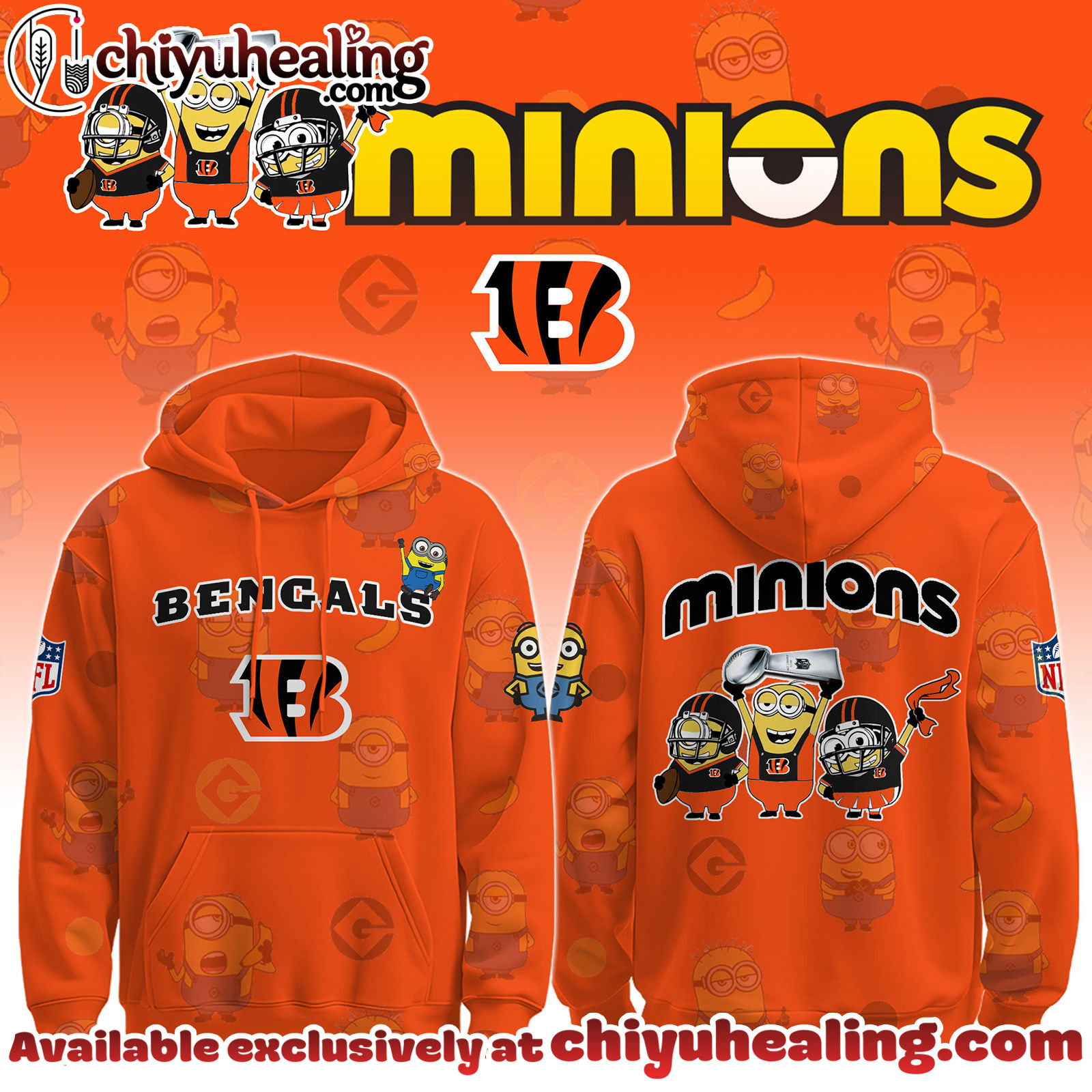 Cincinnati Bengals x Minions Limited Edition - Selling Out Fast Hoodie, Sweatshirt, T-shirt