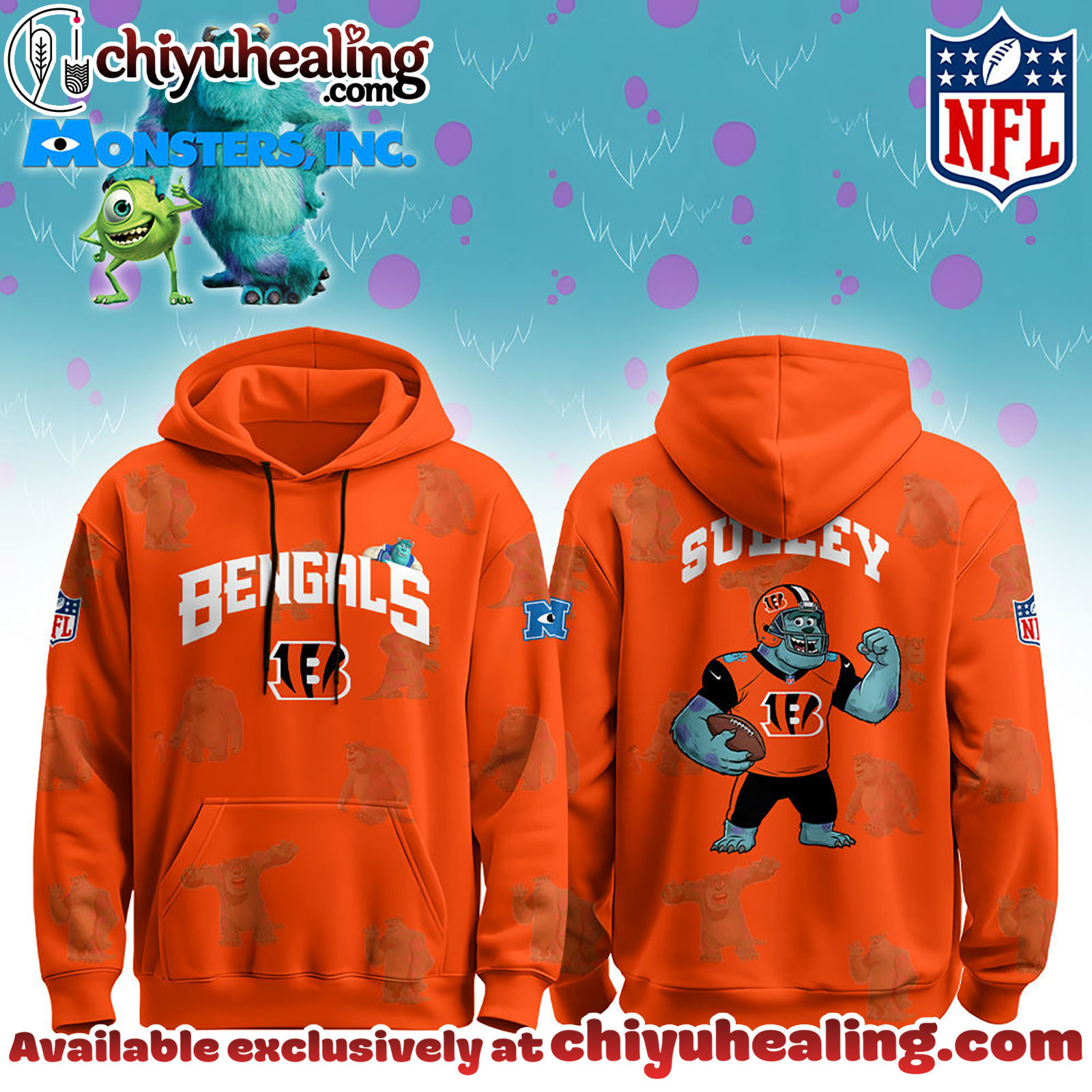 Cincinnati Bengals x Monsters, Inc Limited Edition Hoodie Cutest Drop of the Year Hoodie, Tshirt, Sweatshirt