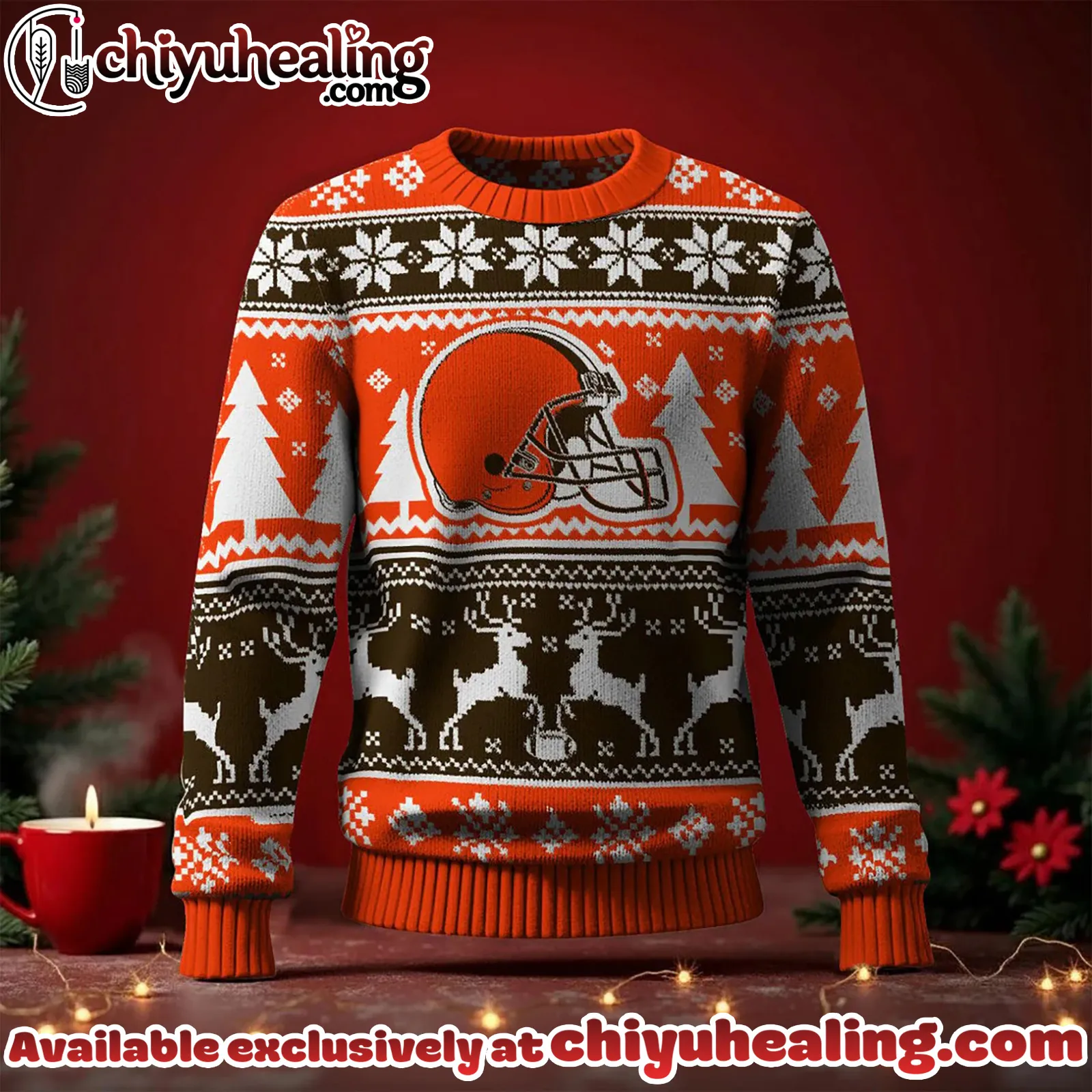 Cleveland Browns 2025 Christmas New Ugly Sweatshirt, All Team NFL