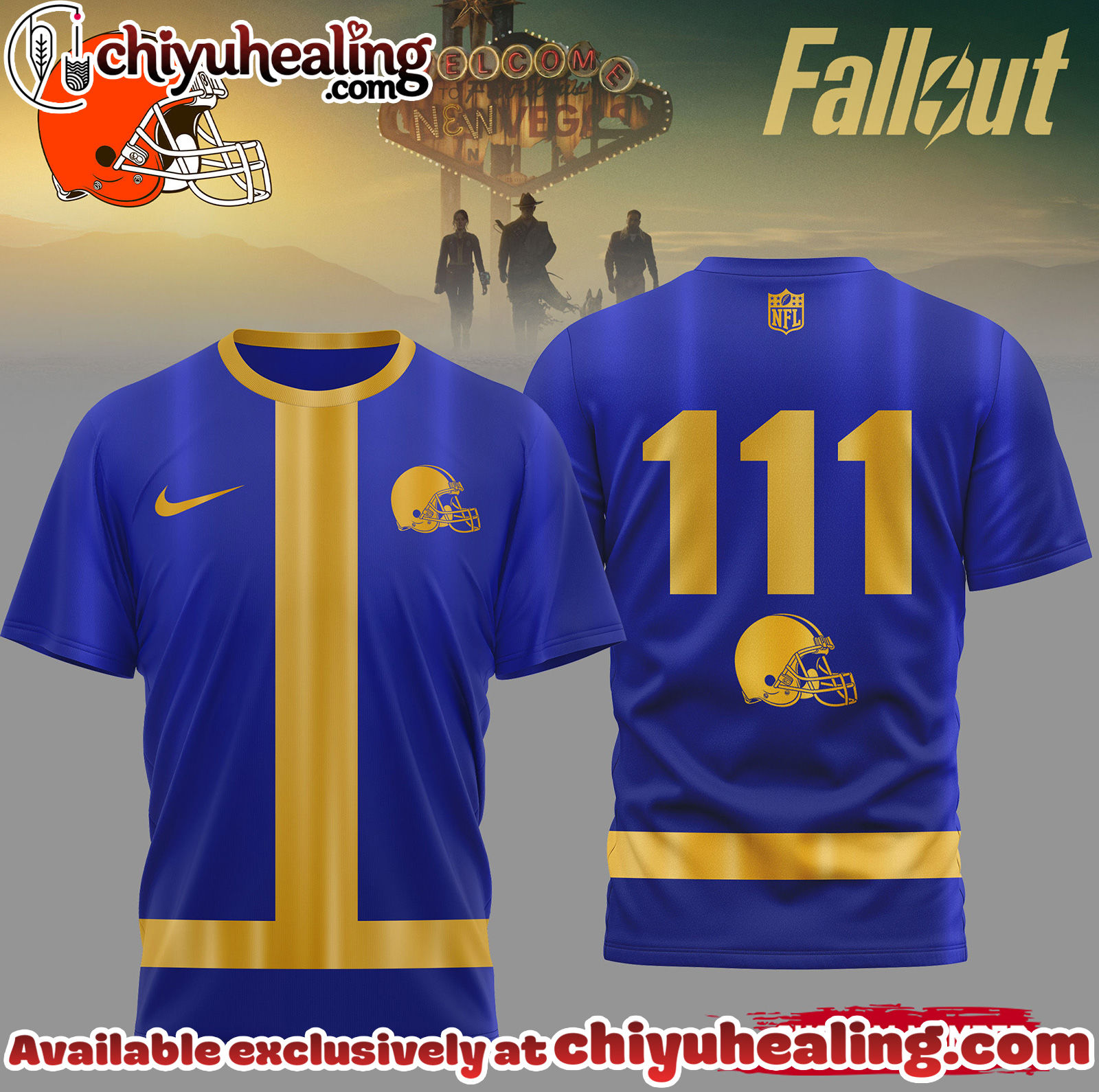 Cleveland Browns Premium NFL Fallout 3D Shirt, Hoodie, Sweatshirt