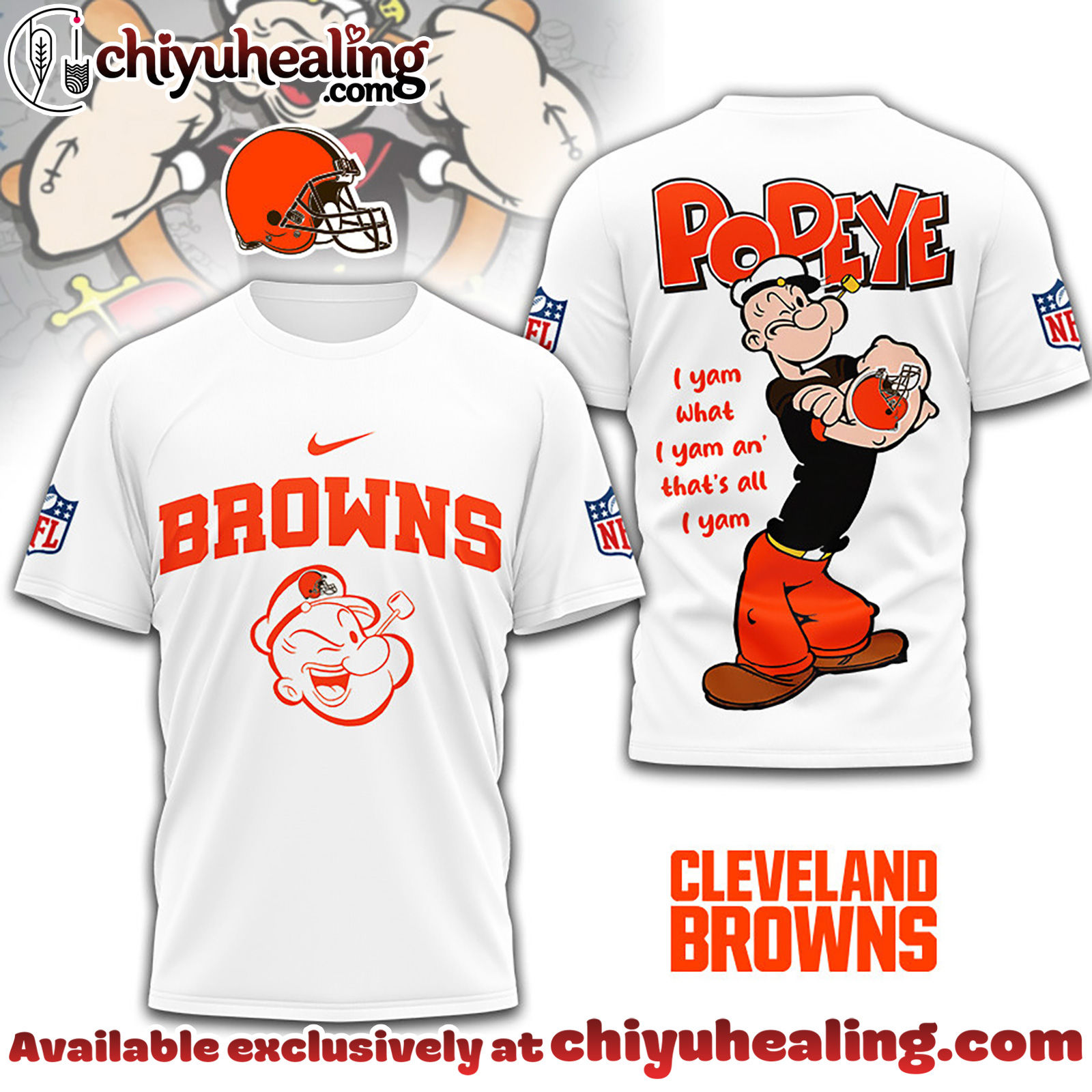Cleveland Browns Premium NFL I Yam What I Yam Shirt, Hoodie, Sweatshirt, All Team NFL