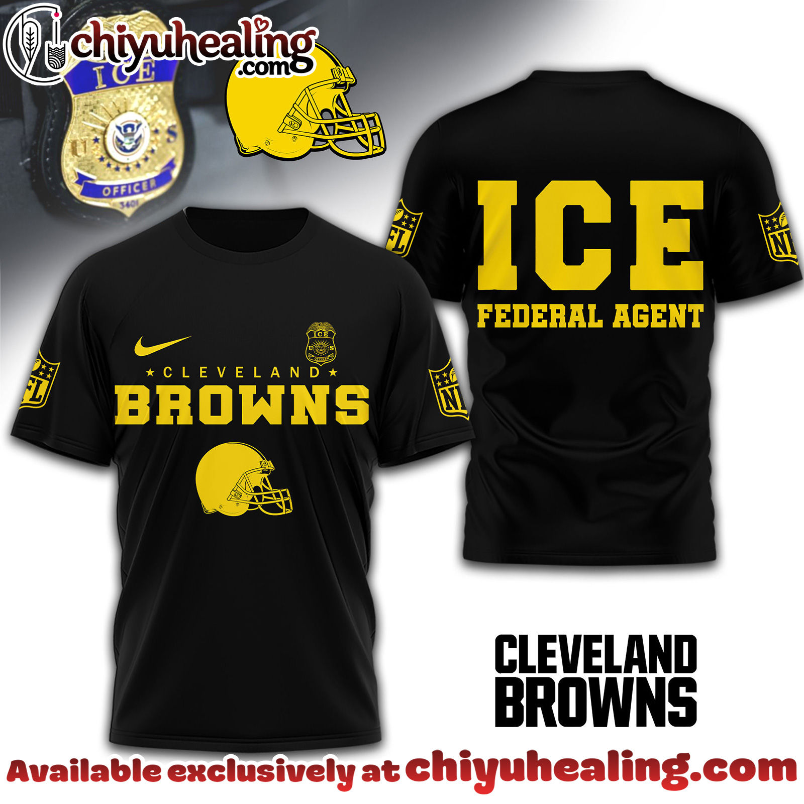 Cleveland Browns Premium NFL Ice Federal Agent Shirt