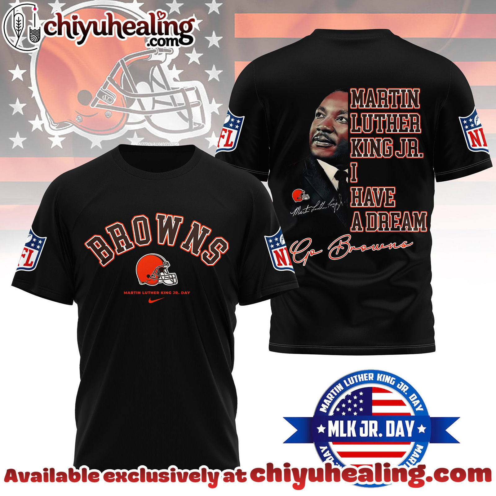 Cleveland Browns Premium NFL Martin Luther King JR. Day 3D Shirt, Hoodie, Sweatshirt