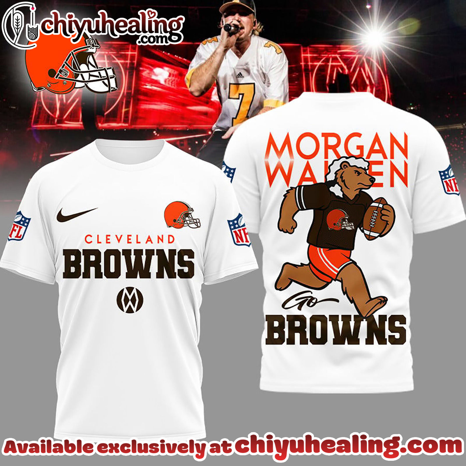 Cleveland Browns Premium NFL Morgan Wallen Fan 3D Shirt, Hoodie, Sweatshirt