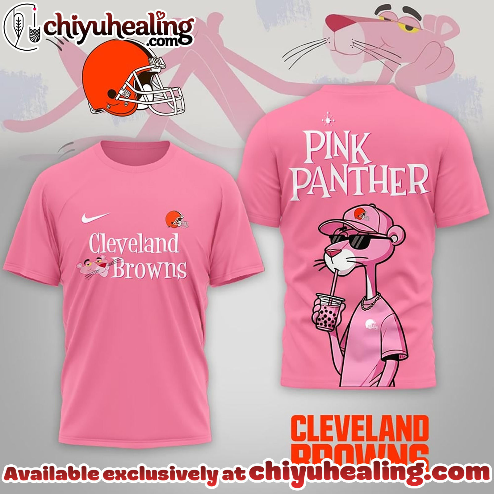 Cleveland Browns Premium NFL Pink Panther 3D Shirt, Hoodie, Sweatshirt, All Team NFL