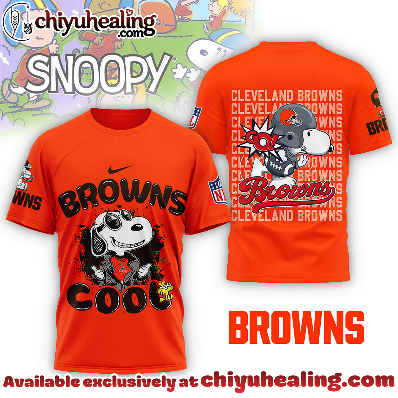 Cleveland Browns Premium NFL Snoopy Cool Shirt, Hoodie, Sweatshirt, All Team NFL