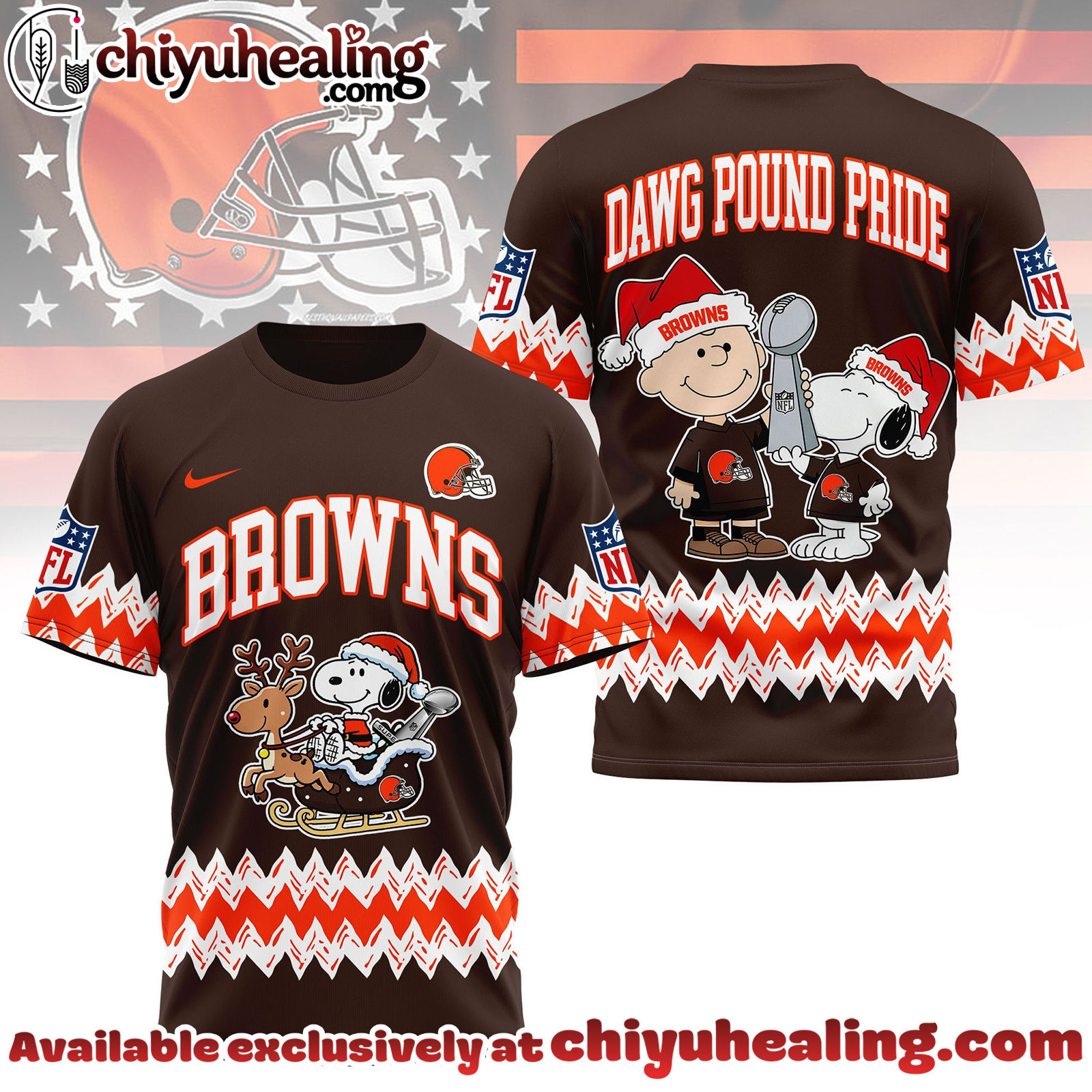Cleveland Browns Premium NFL Snoopy Super Bowl Holiday 3D Shirt, Hoodie, Sweatshirt