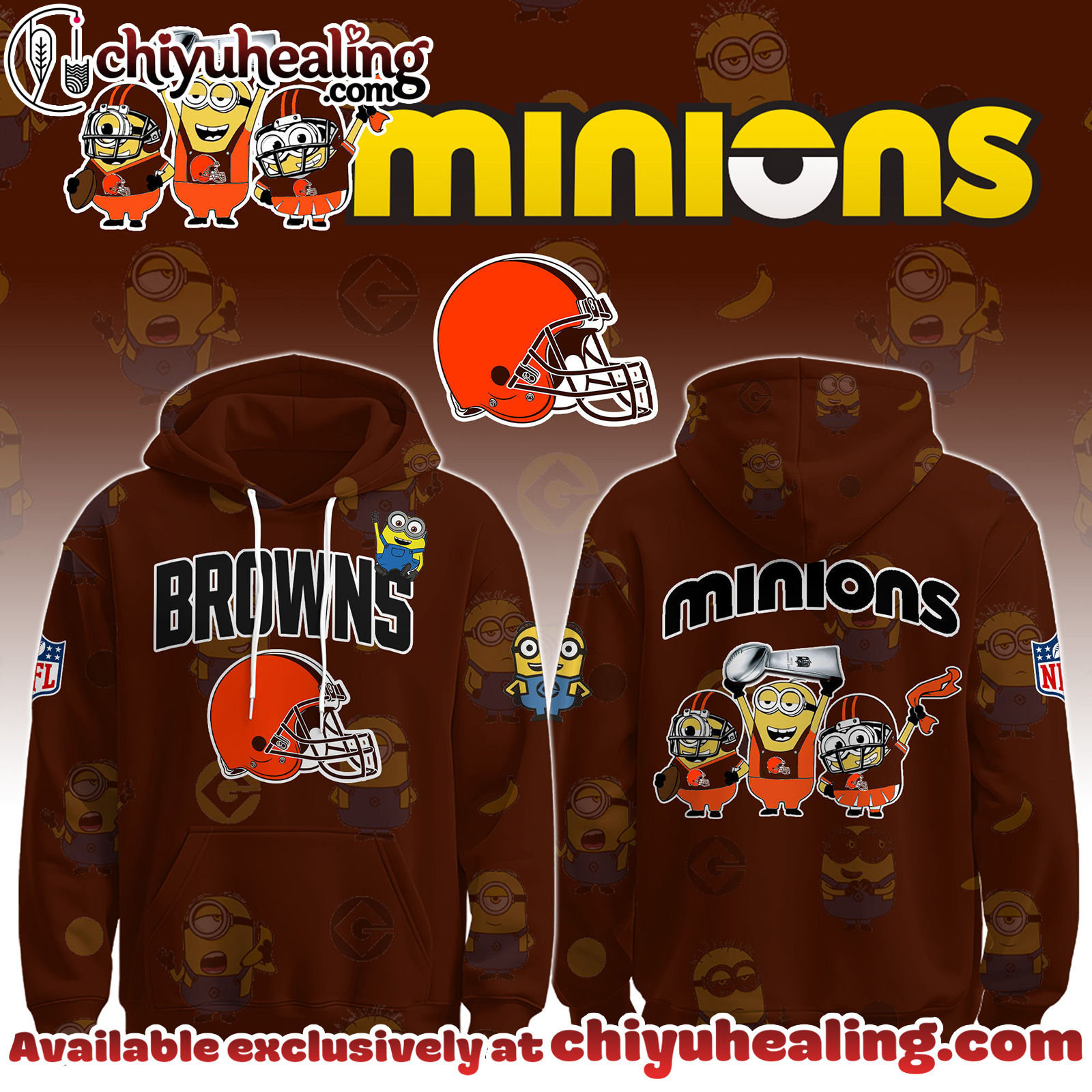 Cleveland Browns x Minions Limited Edition - Selling Out Fast Hoodie, Sweatshirt, T-shirt
