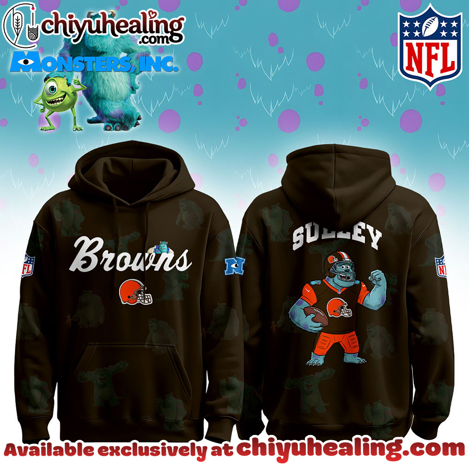 Cleveland Browns x Monsters, Inc Limited Edition Hoodie Cutest Drop of the Year Hoodie, Tshirt, Sweatshirt