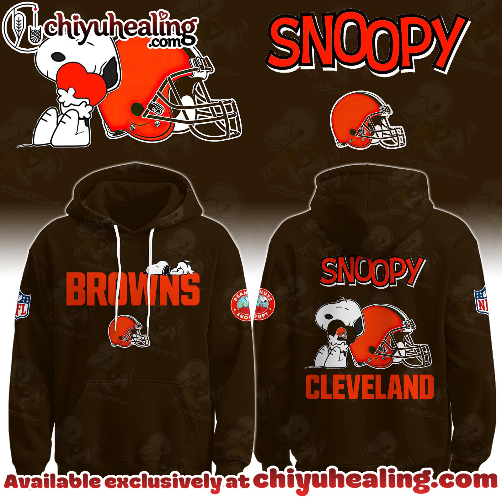 Cleveland Browns x Snoopy Hoodie, Sweatshirt, T-shirt Limited Edition - Selling Out Fast