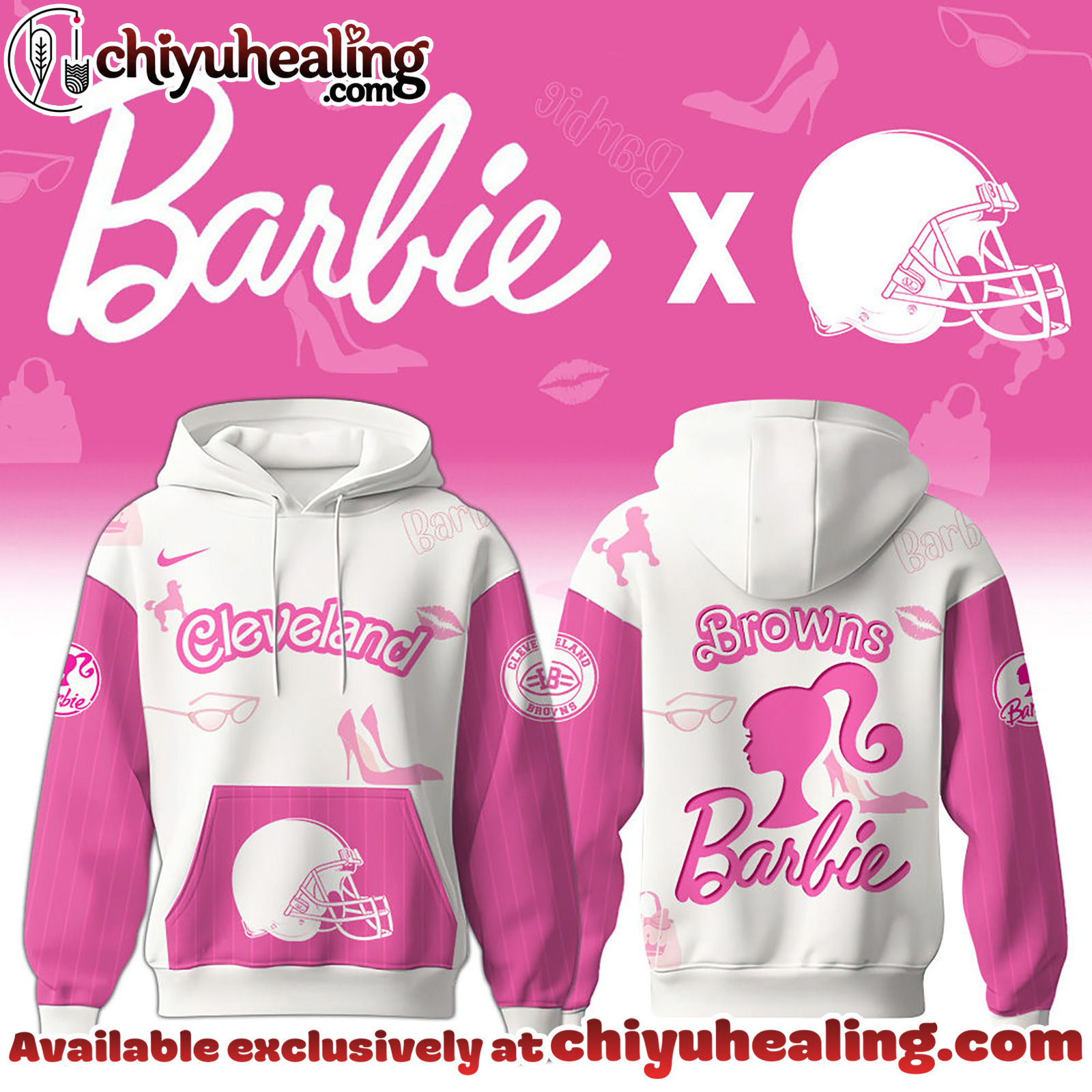 Cleveland Brownsx Barbie Hoodie Limited Edition - Selling Out Fast Hoodie, Sweatshirt, T-shirt
