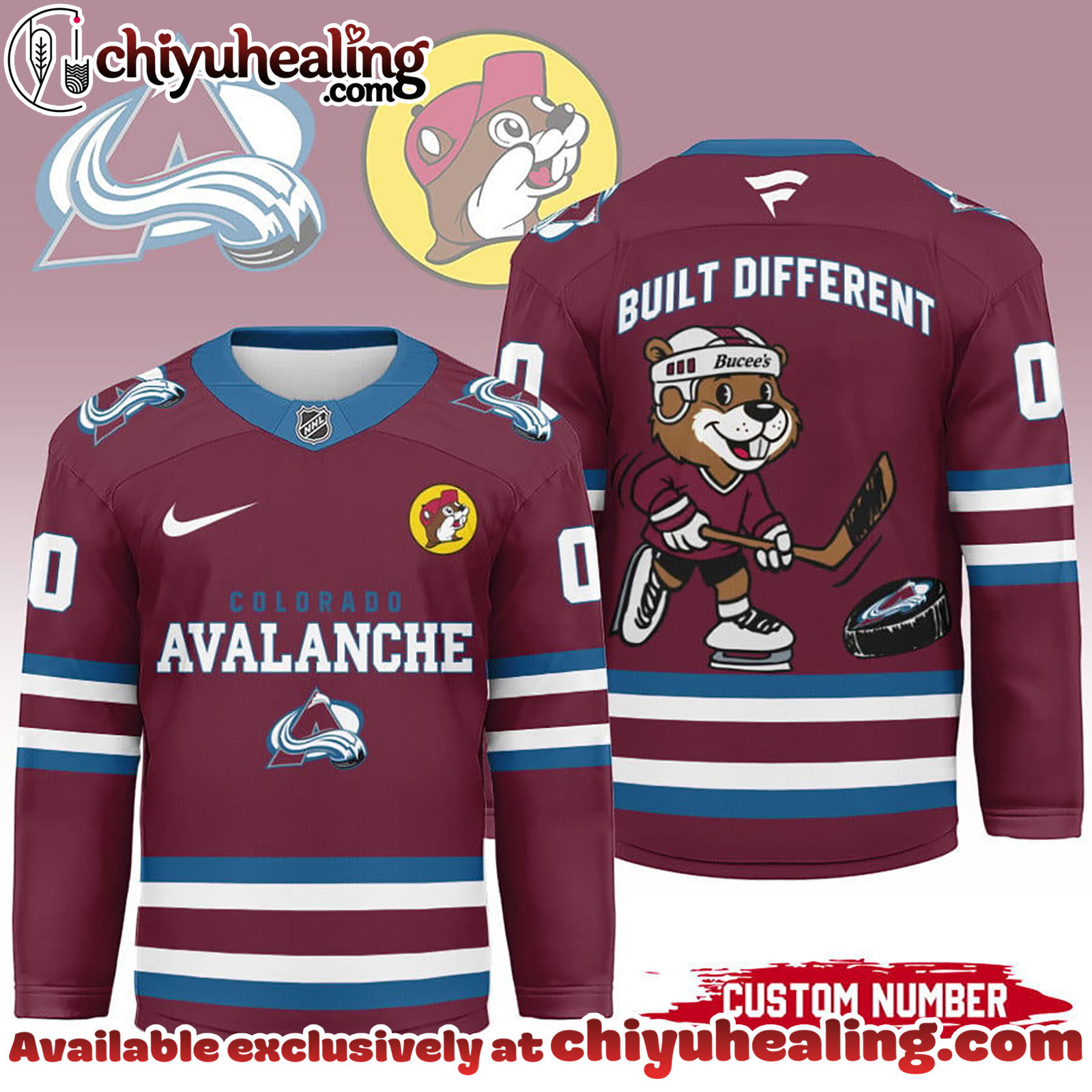 Colorado Avalanche Premium NHL Bucees Personalized Hockey Jersey