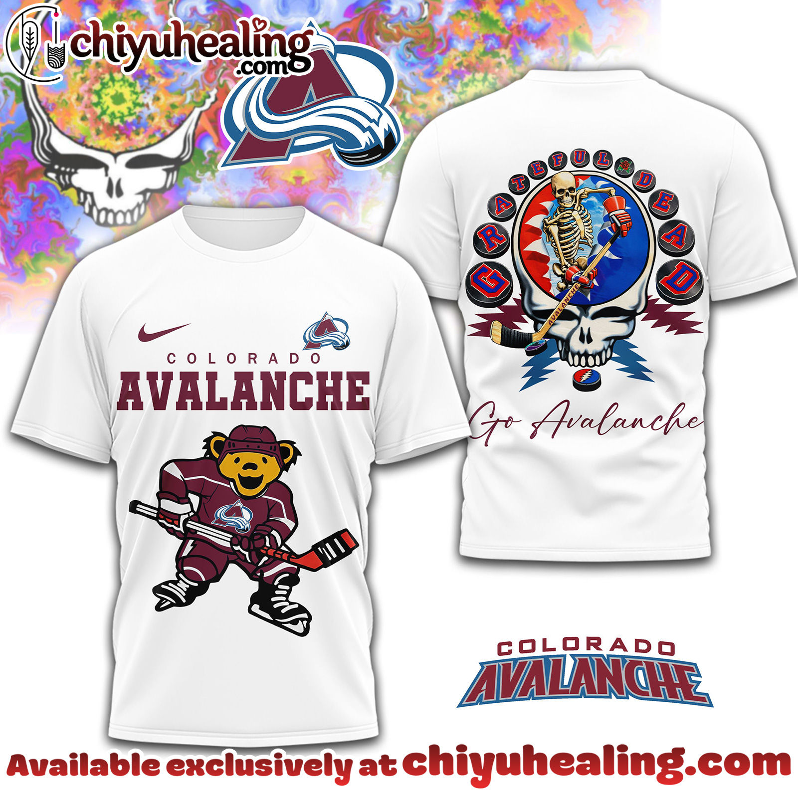 Colorado Avalanche Premium NHL Deadhead 3D Shirt