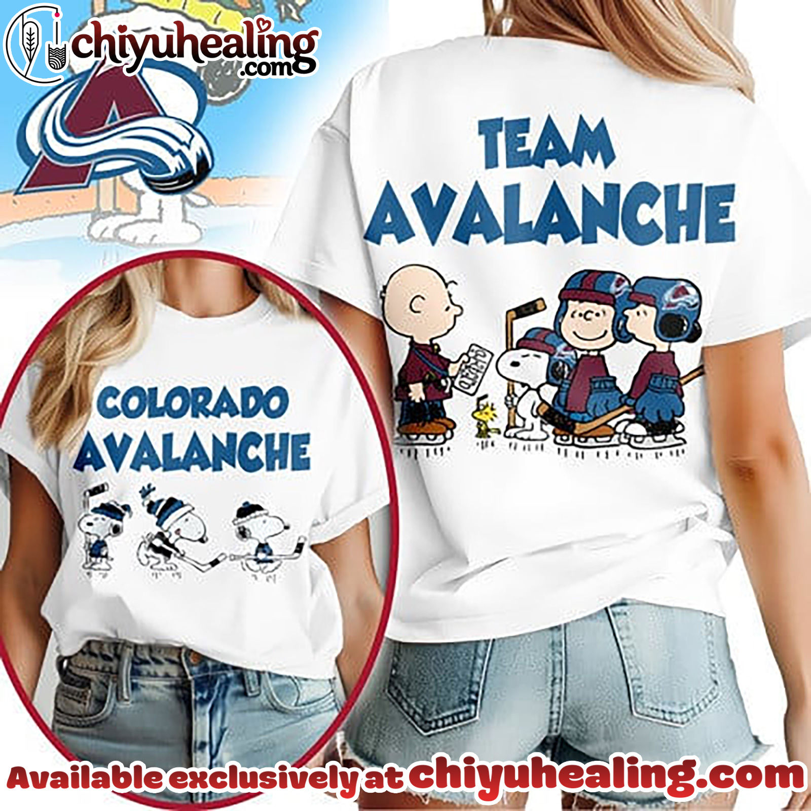 Colorado Avalanche Premium NHL Peanut Hockey T-shirt