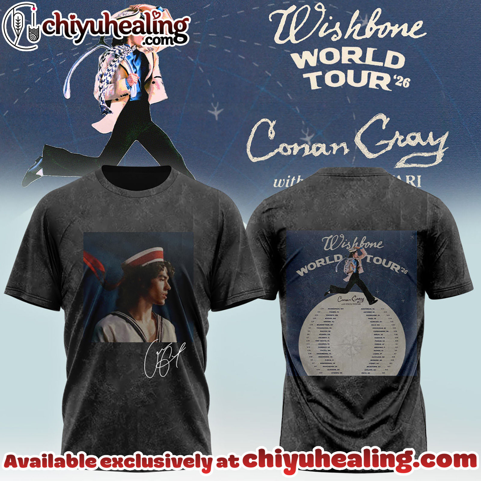 Conan Grays Wishbone World Tour Shirt - Ver 9