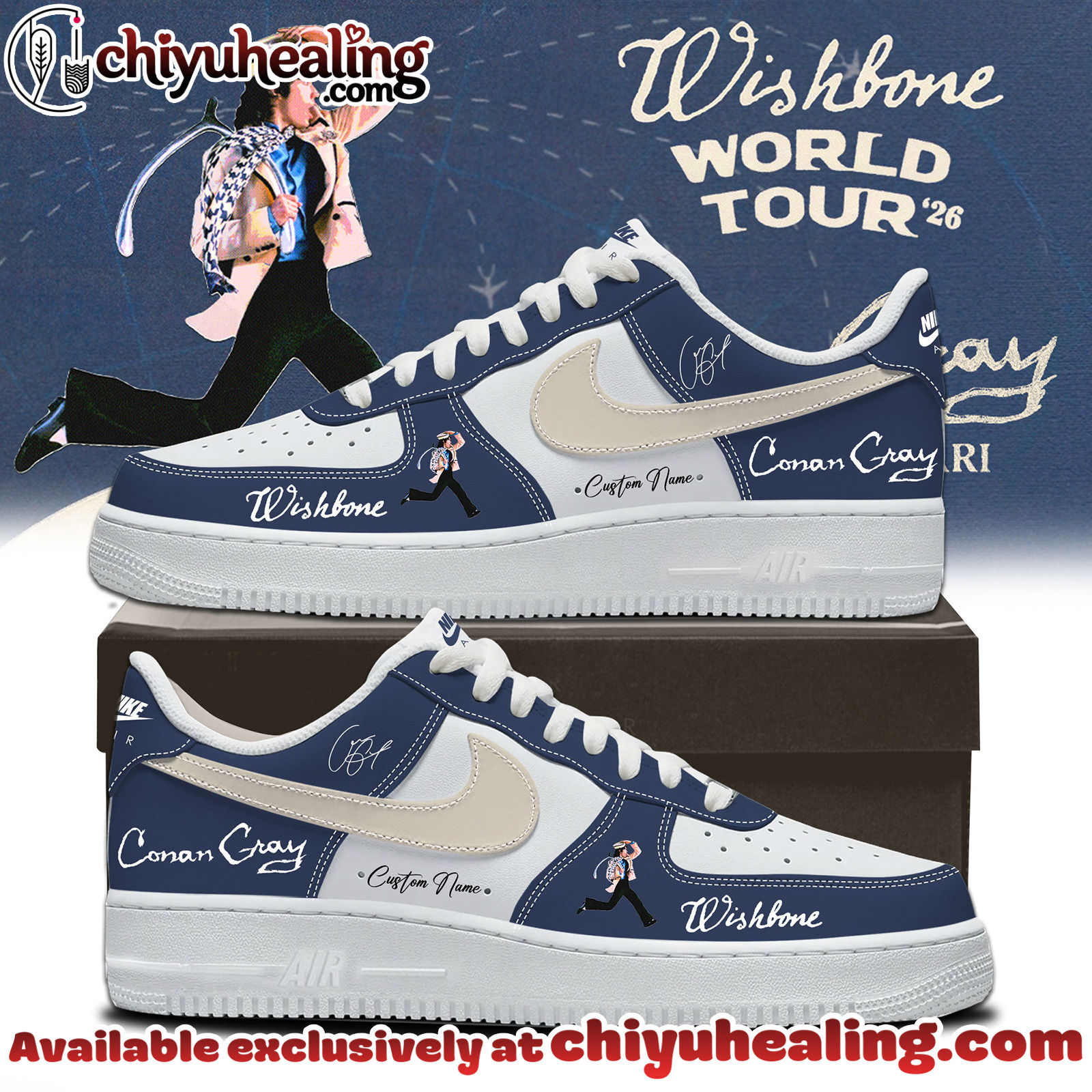 Conan Grays Wishbone World Tour Shoes Air Force 1 - Ver 5