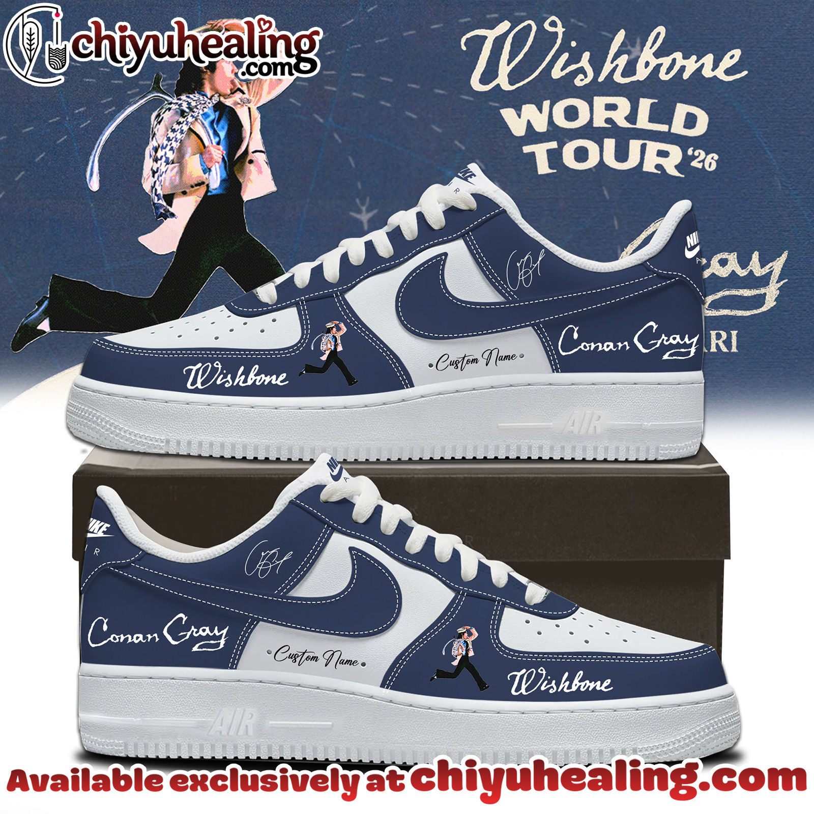 Conan Grays Wishbone World Tour Shoes Air Force 1 - Ver 6