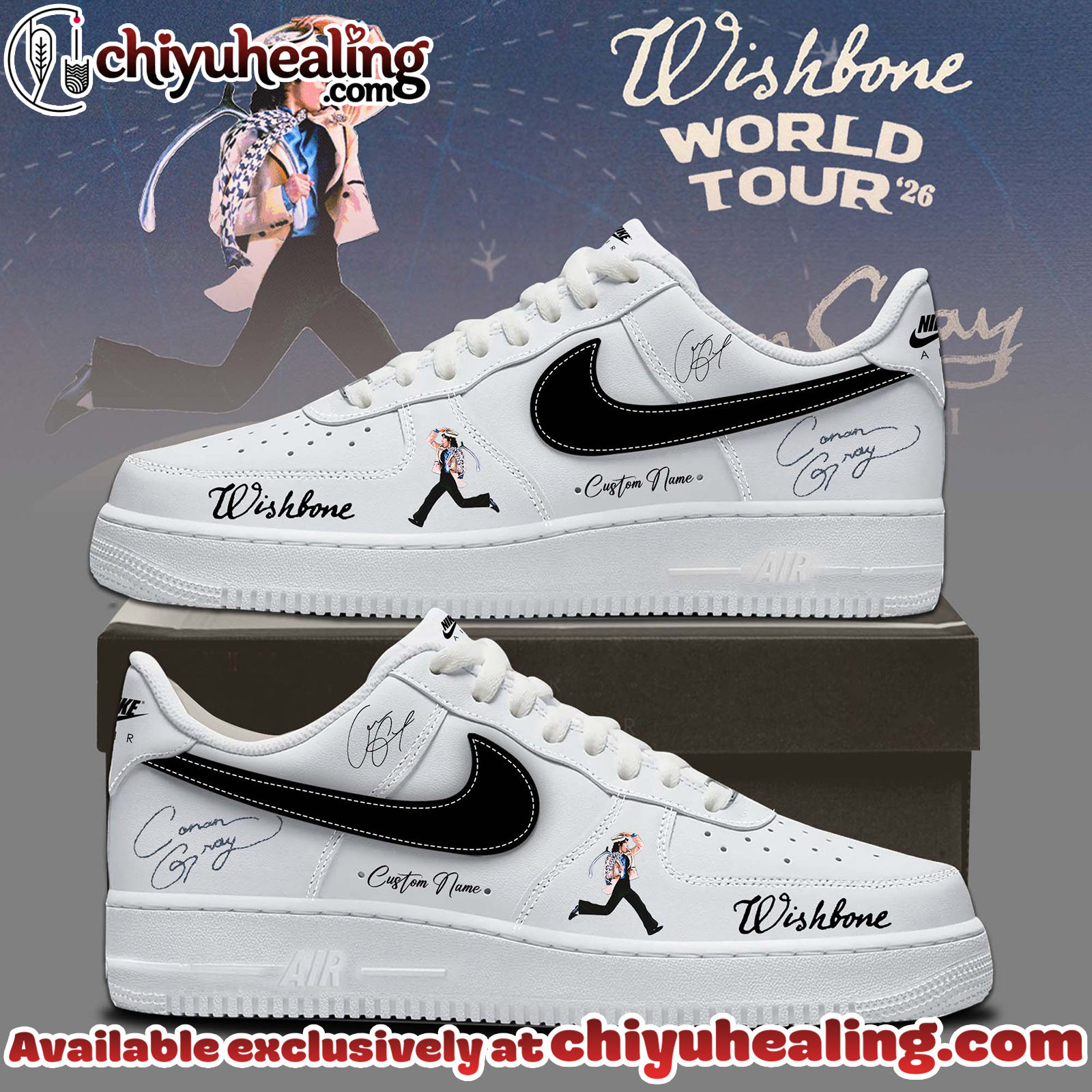 Conan Grays Wishbone World Tour Shoes Air Force 1 - Ver 3