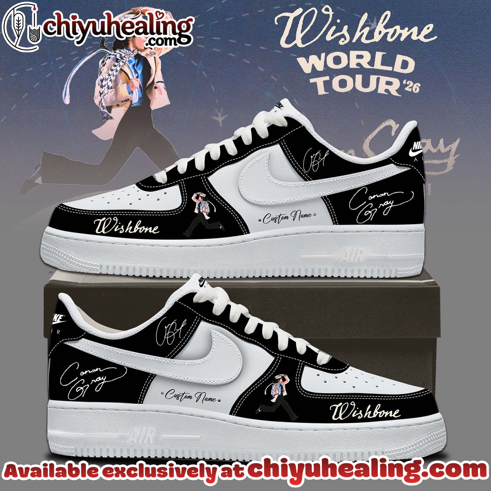 Conan Grays Wishbone World Tour Shoes Air Force 1 - Ver 2