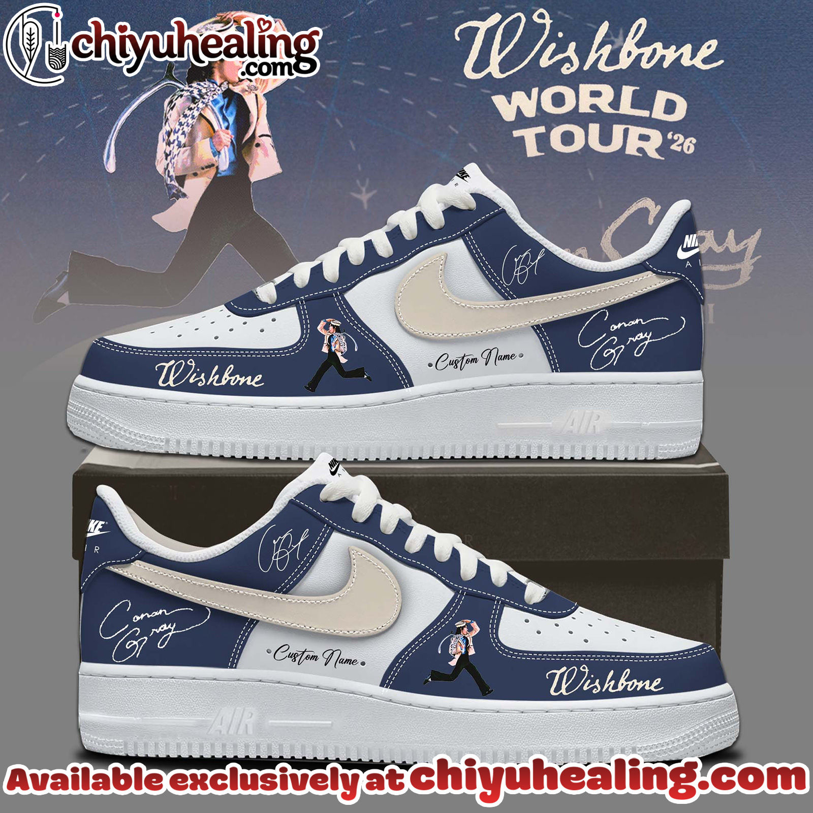 Conan Grays Wishbone World Tour Shoes Air Force 1 - Ver 4