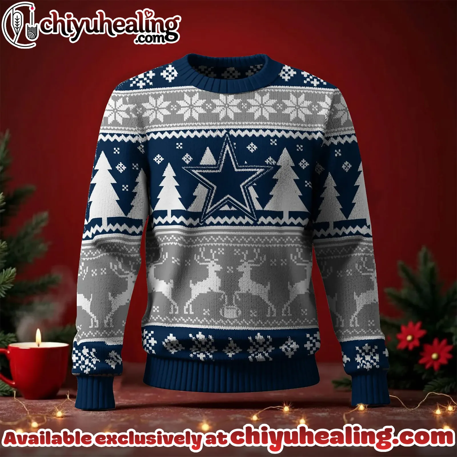 Dallas Cowboys 2025 Christmas New Ugly Sweatshirt, All Team NFL