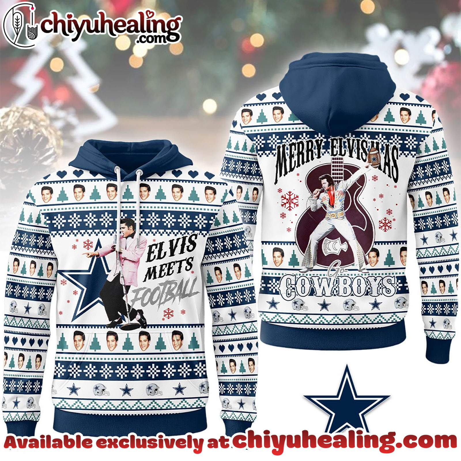 Dallas Cowboys Premium NFL Elvis Presley Christmas Hoodie, Sweatshirt, Shirt, All Team NFL