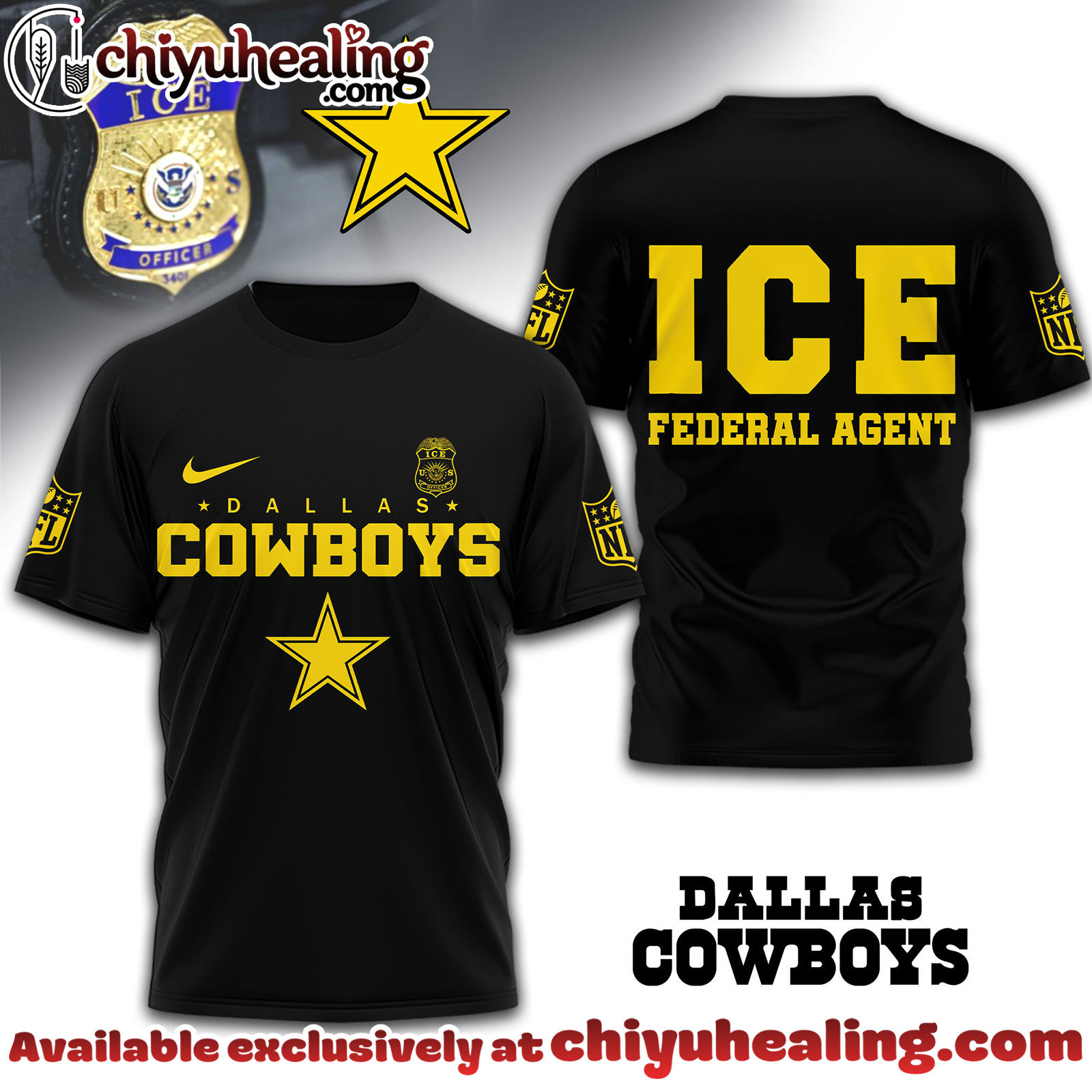 Dallas Cowboys Premium NFL Ice Federal Agent Shirt