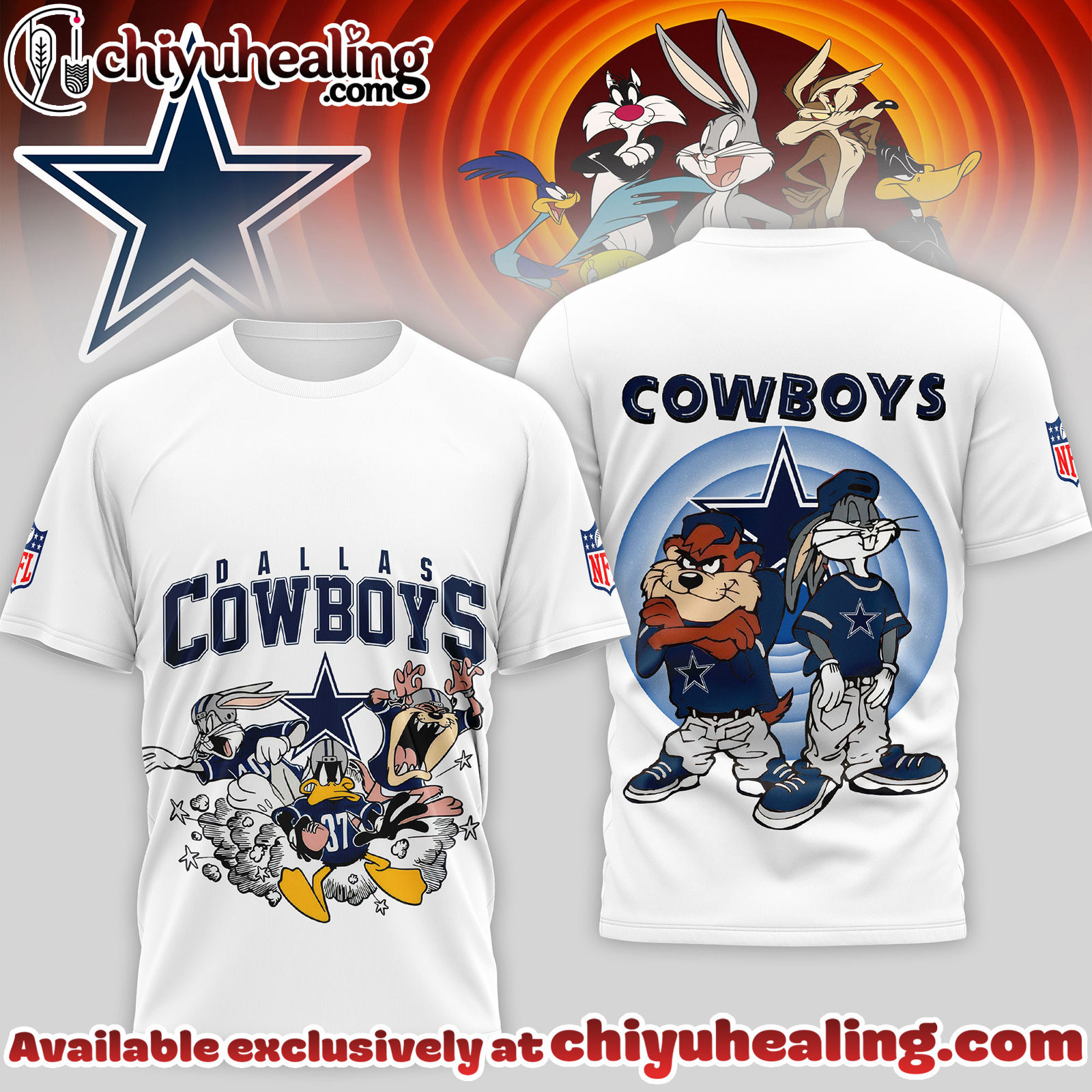 Dallas Cowboys Premium NFL Looney Tunes 3D Shirt, Hoodie, Sweatshirt, All Team NFL