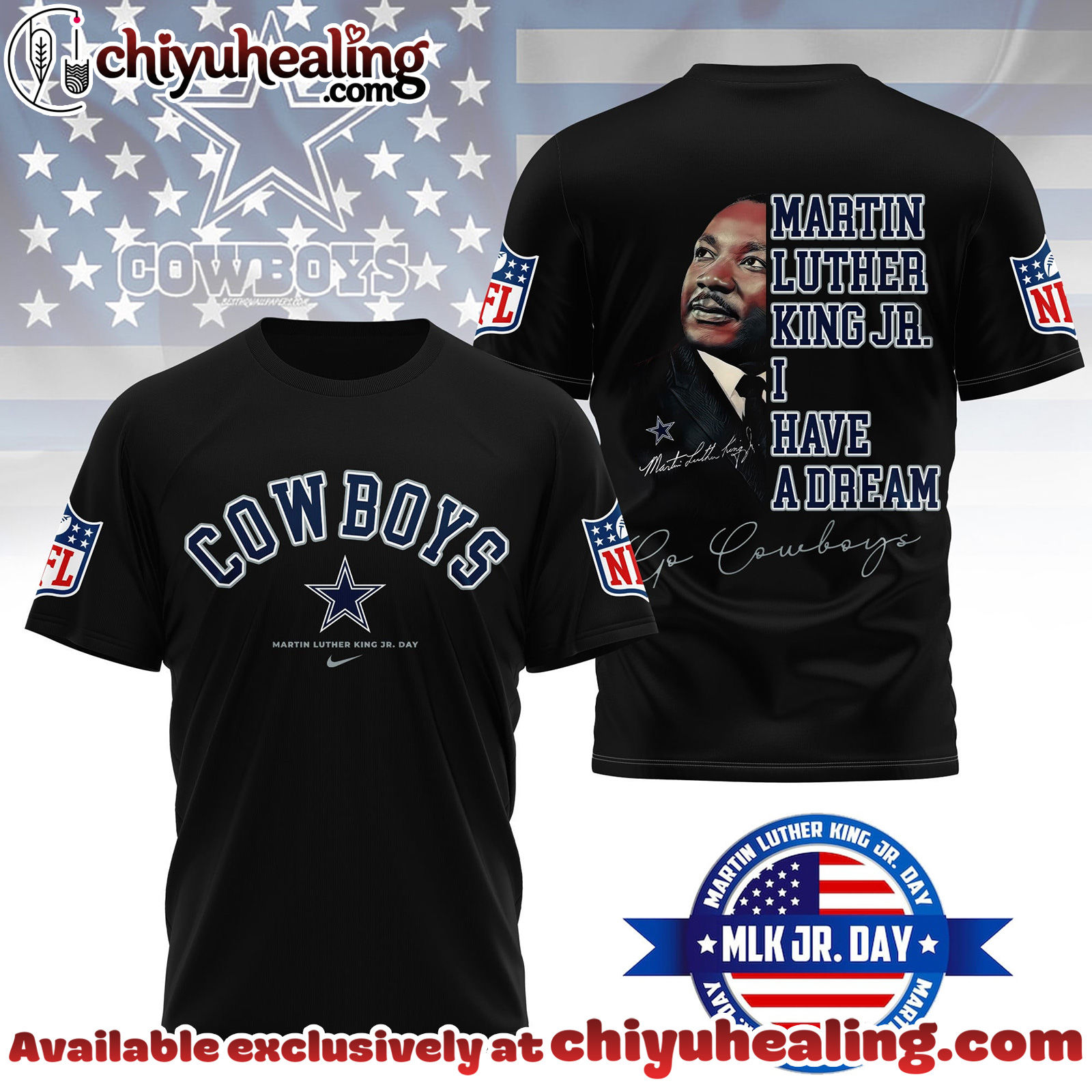 Dallas Cowboys Premium NFL Martin Luther King JR. Day 3D Shirt, Hoodie, Sweatshirt