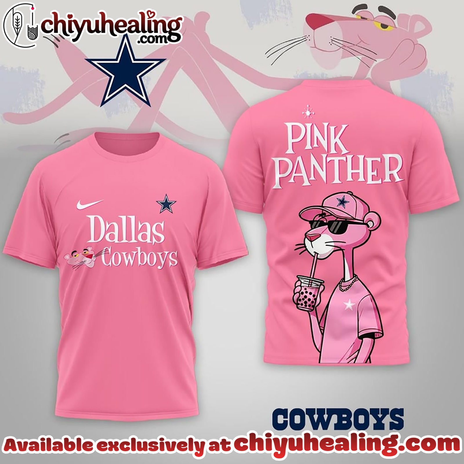 Dallas Cowboys Premium NFL Pink Panther 3D Shirt, Hoodie, Sweatshirt, All Team NFL