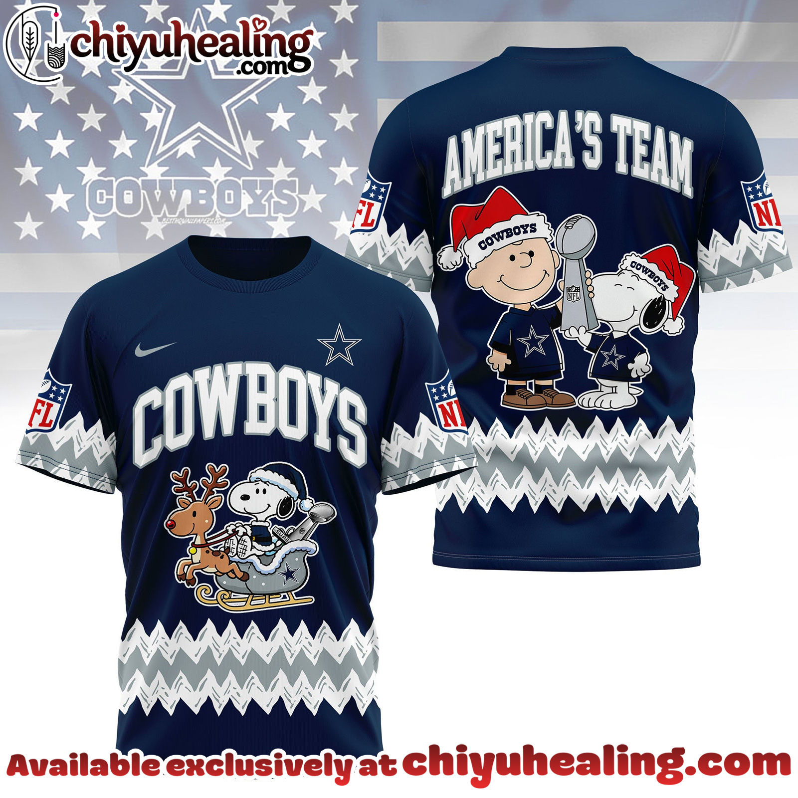 Dallas Cowboys Premium NFL Snoopy Super Bowl Holiday 3D Shirt, Hoodie, Sweatshirt