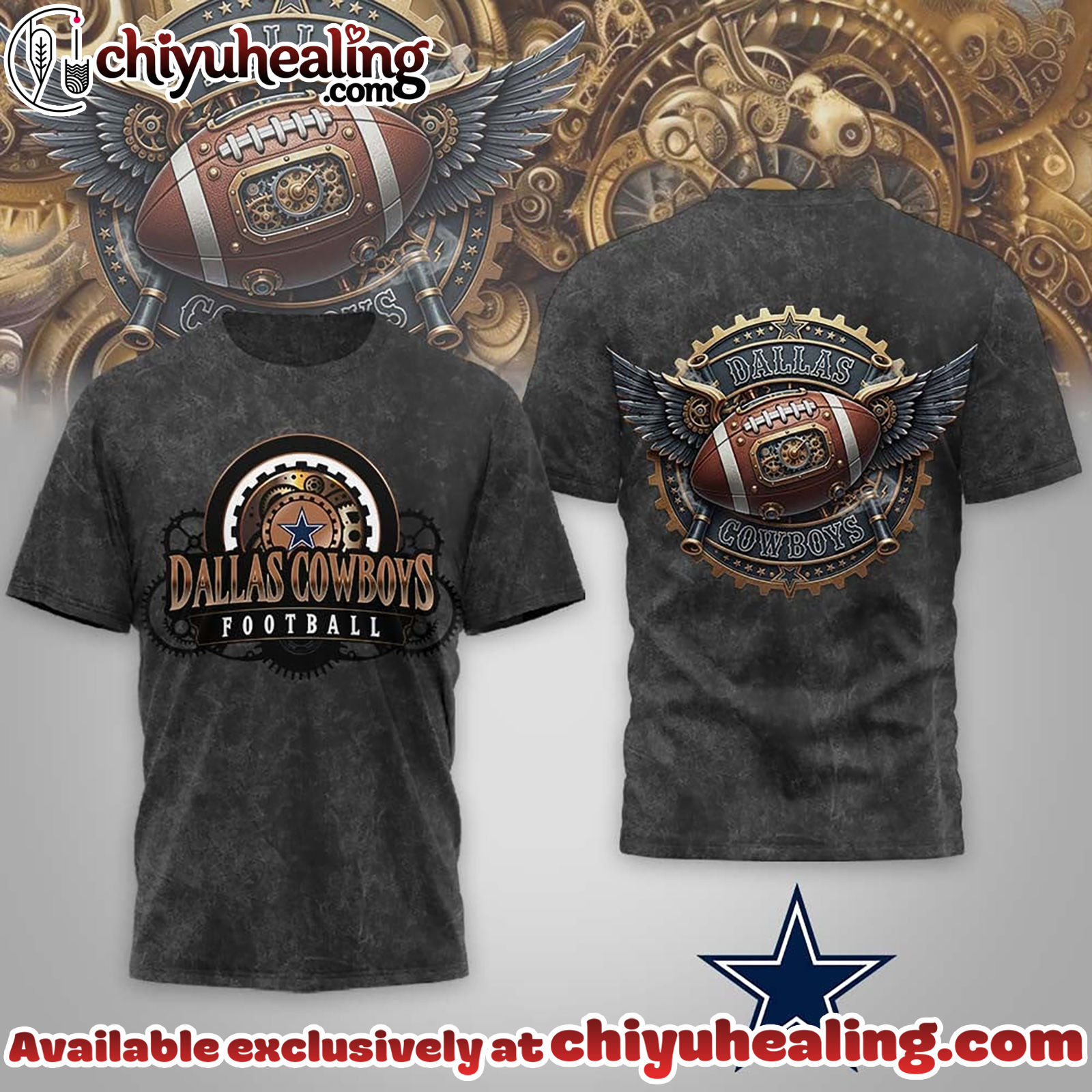 Dallas Cowboys Premium NFL Steampunk T-shirt