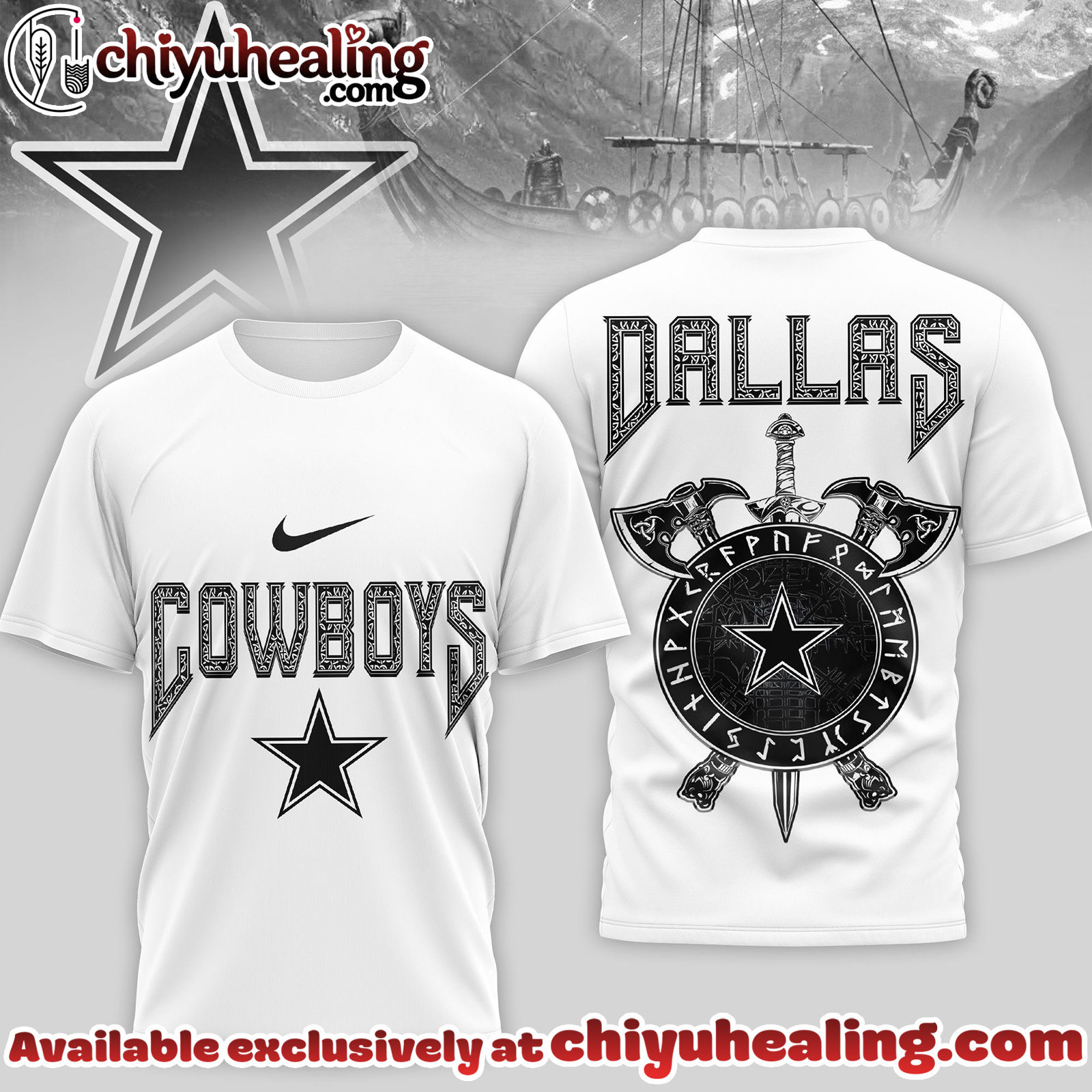 Dallas Cowboys Premium NFL Viking 3D Shirt, Hoodie, Sweatshirt