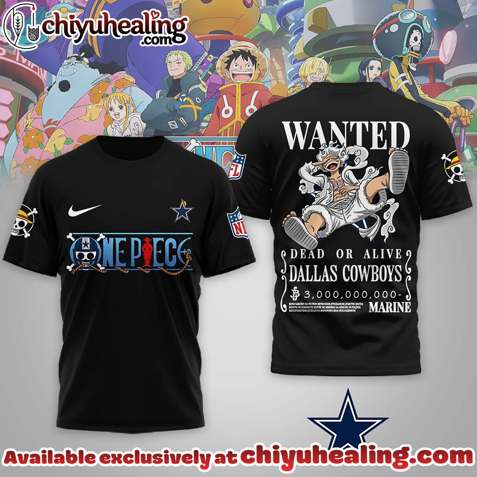 Dallas Cowboys Premium NFL Wanted Monkey D Luffy 3D Shirt, Hoodie, Sweatshirt, All Team NFL