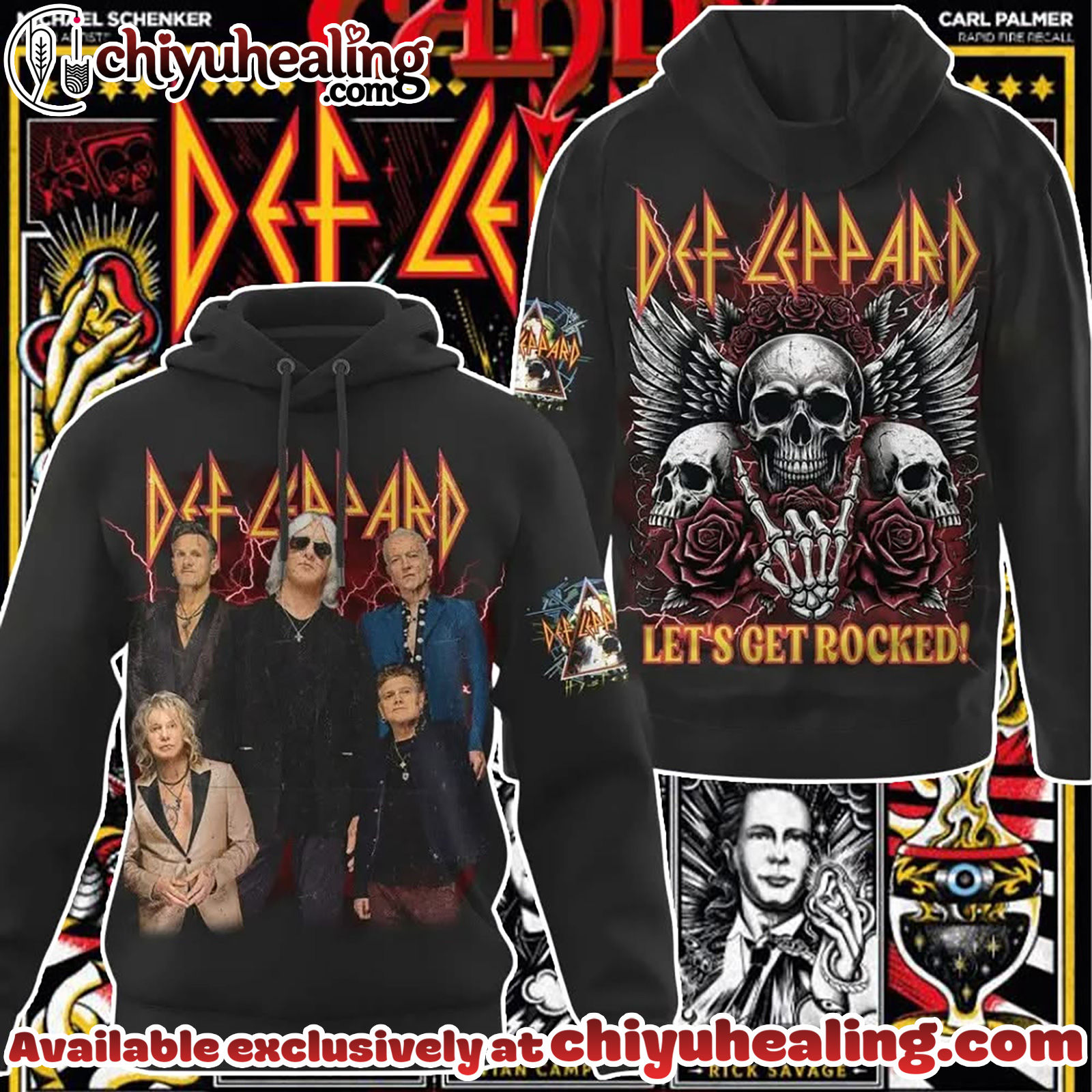 DEF LEPPARD RETURNS WITH A BANG - DefLeppard The legendary tour Hoodie, Sweatshirt, Shirt - Ver 2