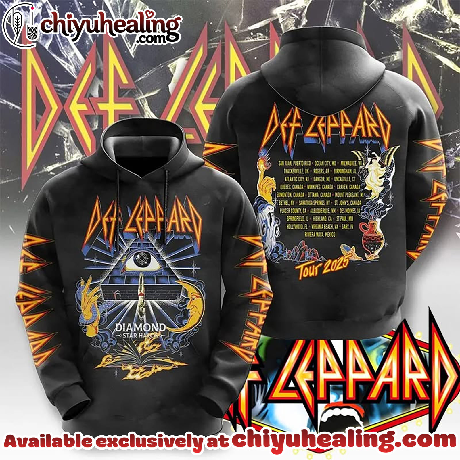 DEF LEPPARD RETURNS WITH A BANG - DefLeppard The legendary tour Tshirt, Hoodie, Sweatshirt - Ver 4